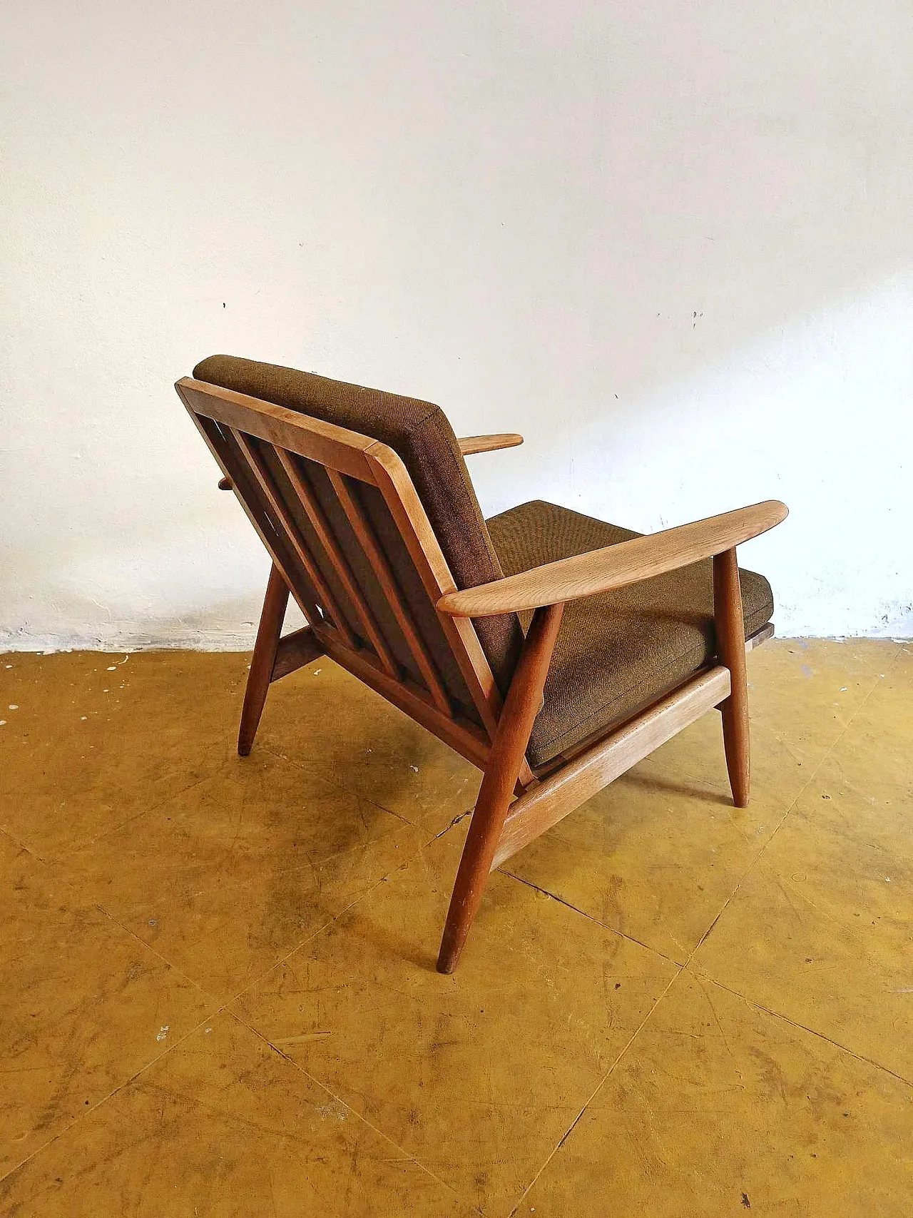 Danish teak armchair with high back, 60s 2