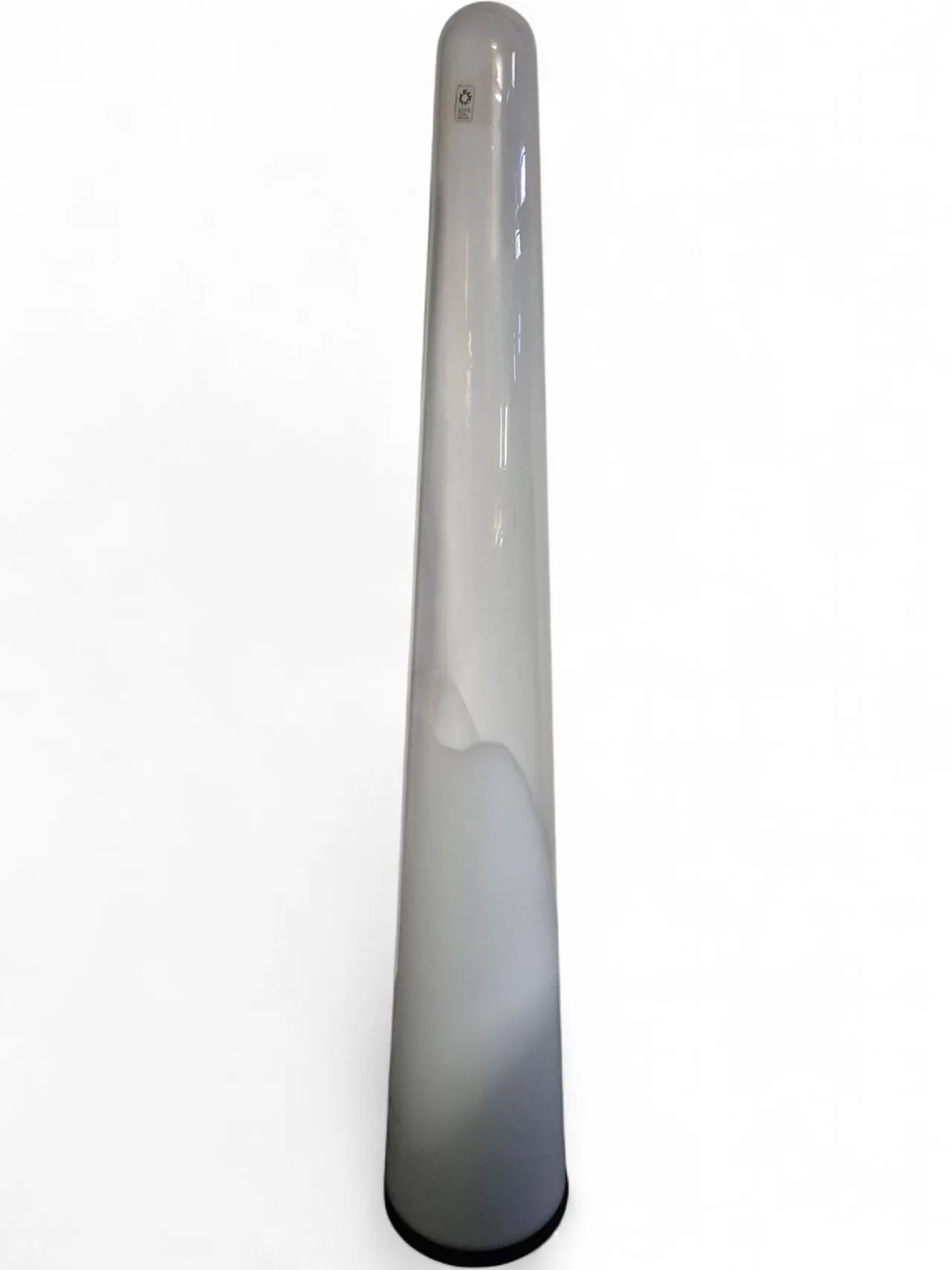 White Glass floor lamp by Leucos, 1960s 4