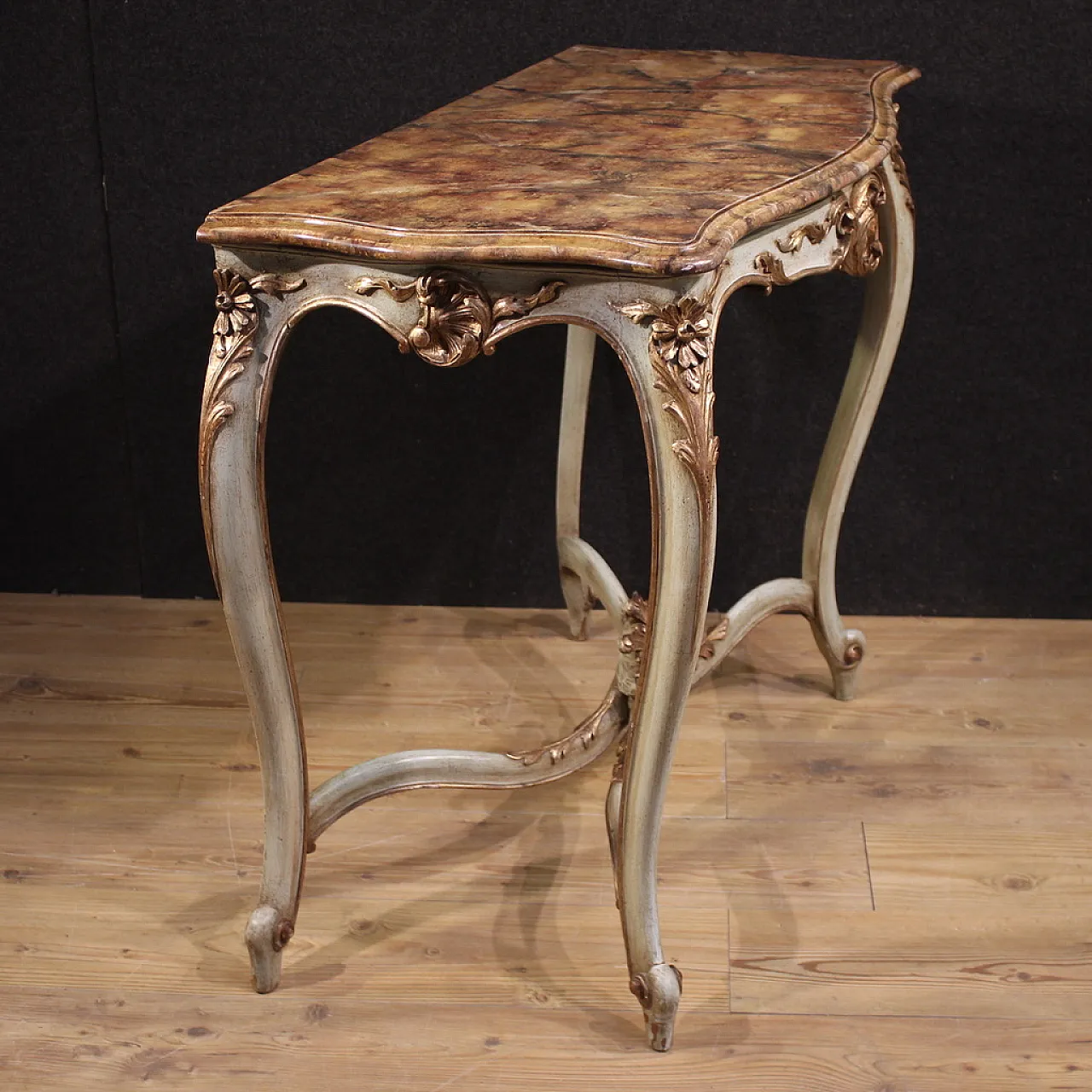 French lacquered console in Louis XV style, 18th century 4