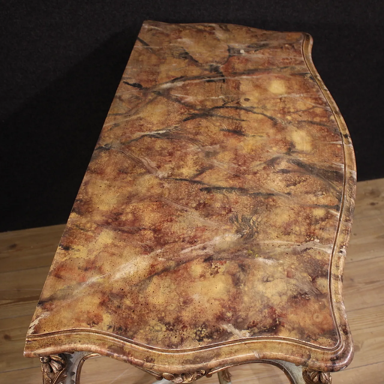 French lacquered console in Louis XV style, 18th century 5