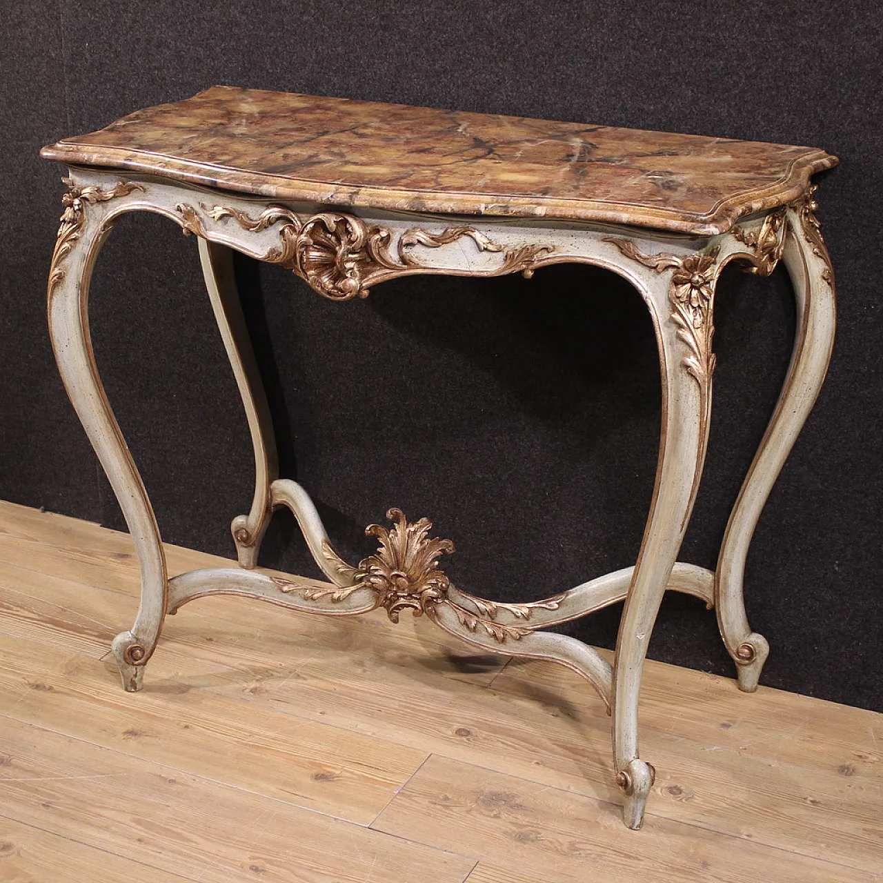 French lacquered console in Louis XV style, 18th century 12
