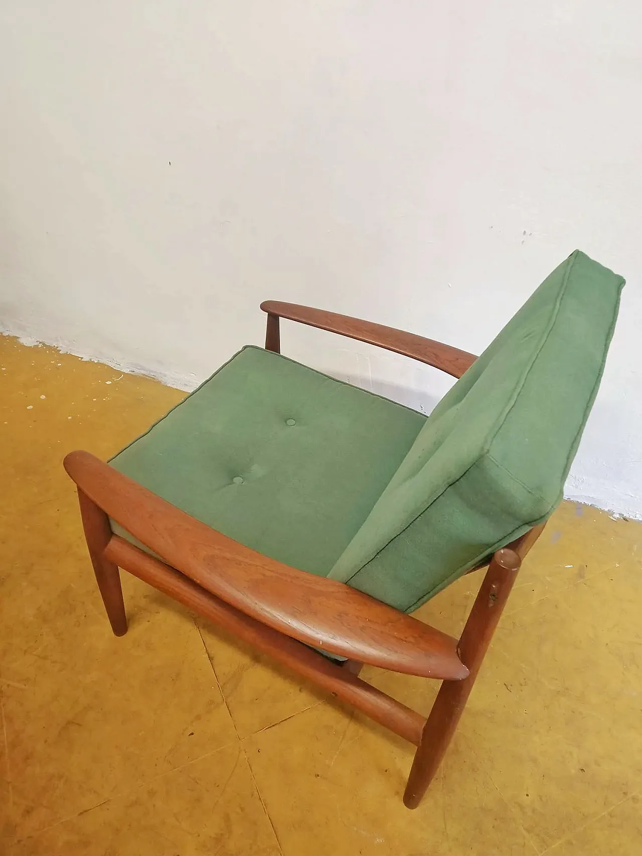 FD118 armchair by Grete Jalk in teak, 1960s 7