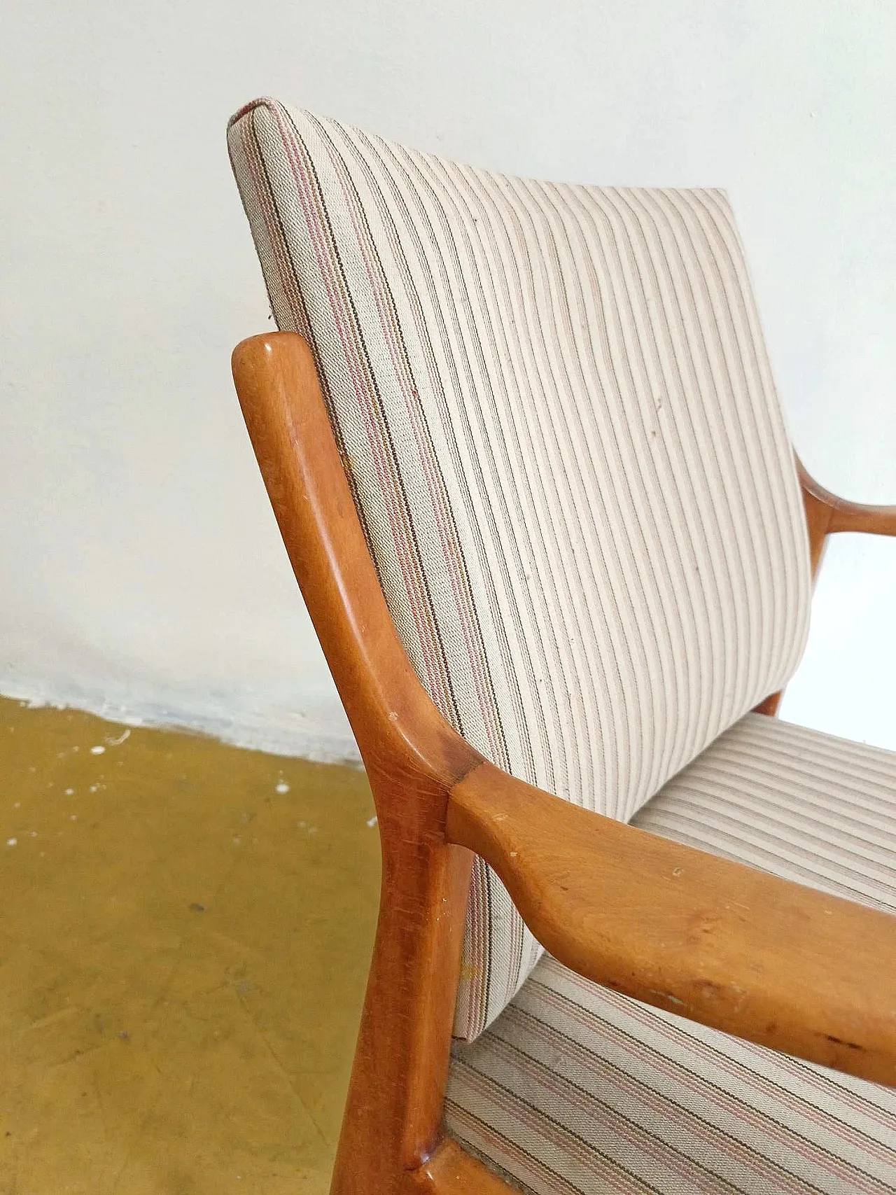 Swedish armchair  in birch, 1950s 6
