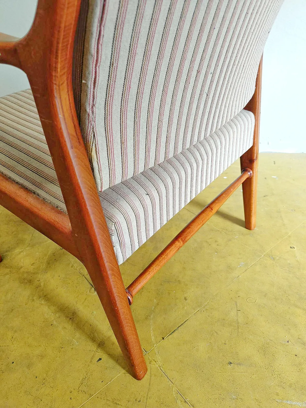 Swedish armchair  in birch, 1950s 7