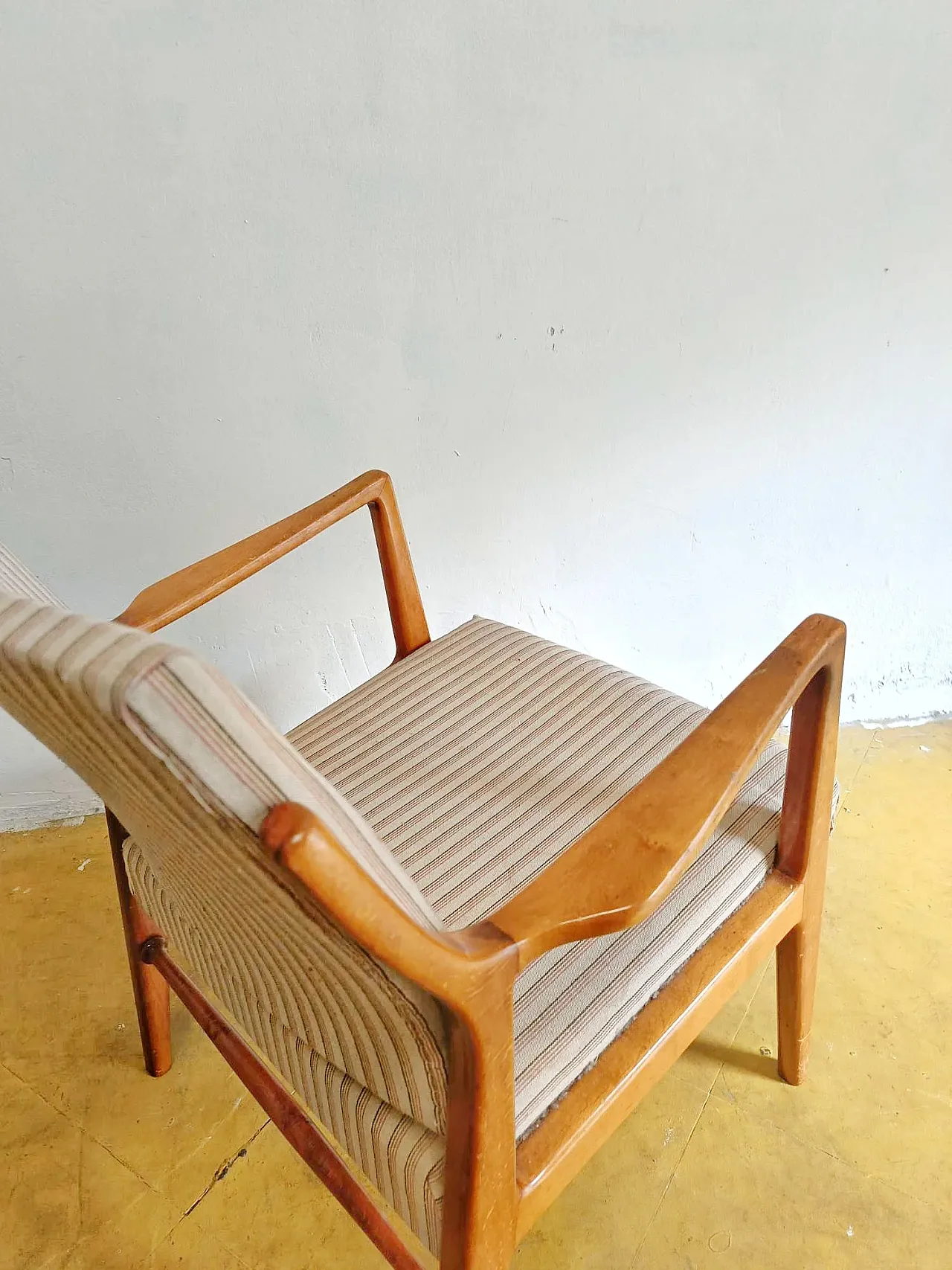 Swedish armchair  in birch, 1950s 8