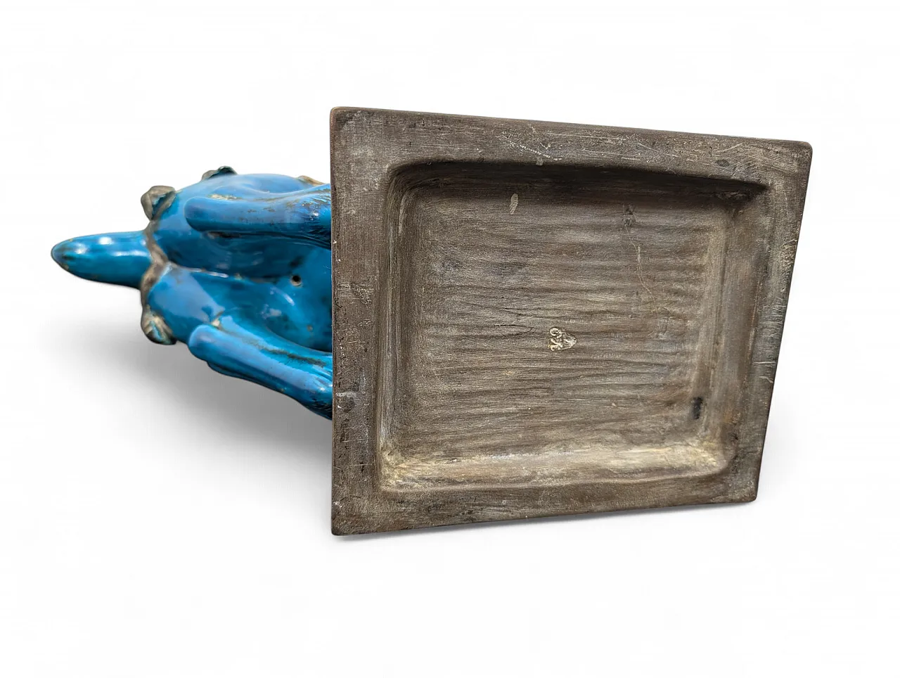 Scultura cavallo in ceramica invetriata, XX secolo 7