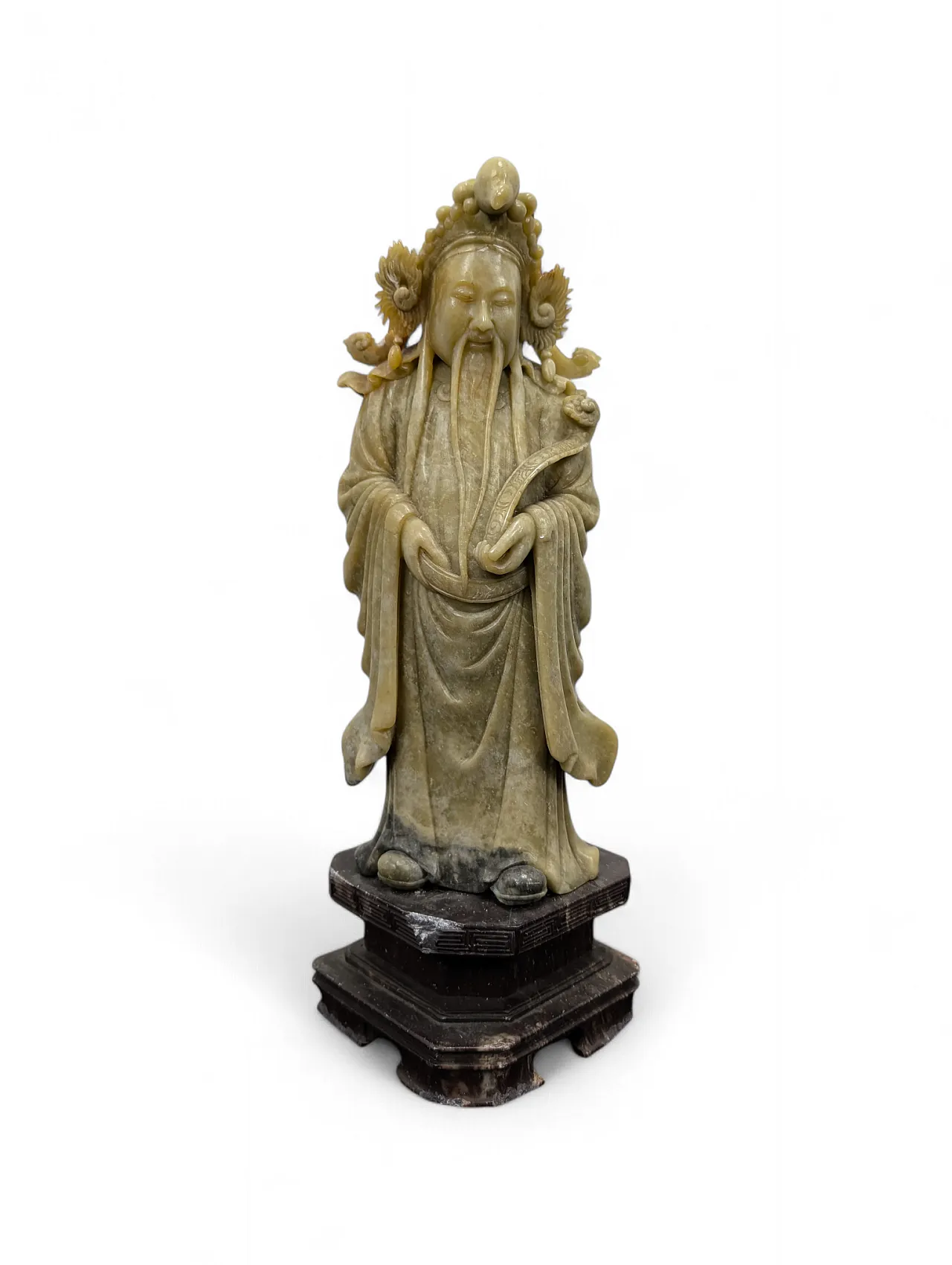 Oriental wisdom/longevity deity statue, 19th-20th century 1