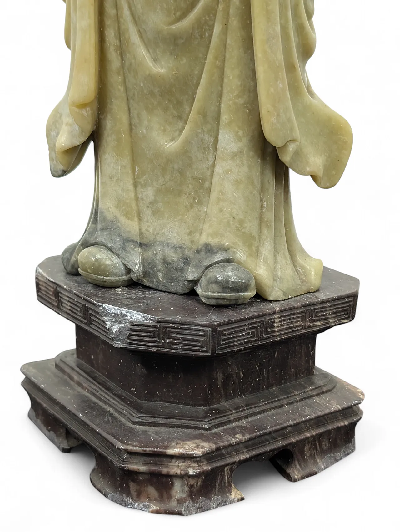 Oriental wisdom/longevity deity statue, 19th-20th century 7