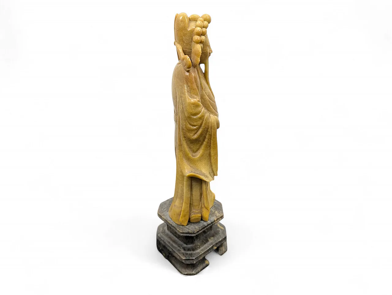 Chinese deity soapstone statue, 1920-1950 2