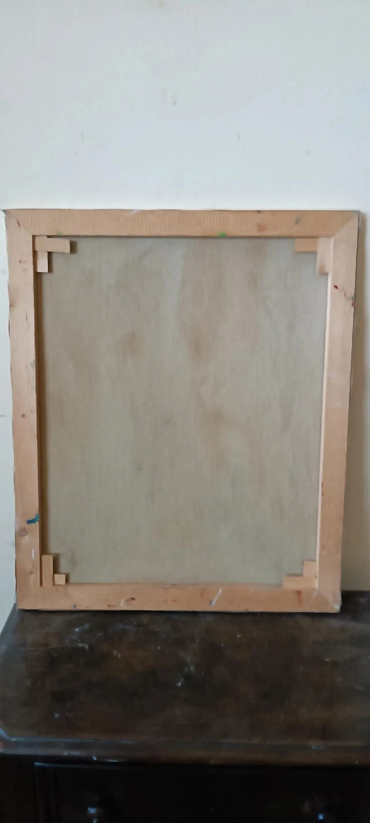 Abstract painting, oil on canvas by Simone Ciani, 1990s 8