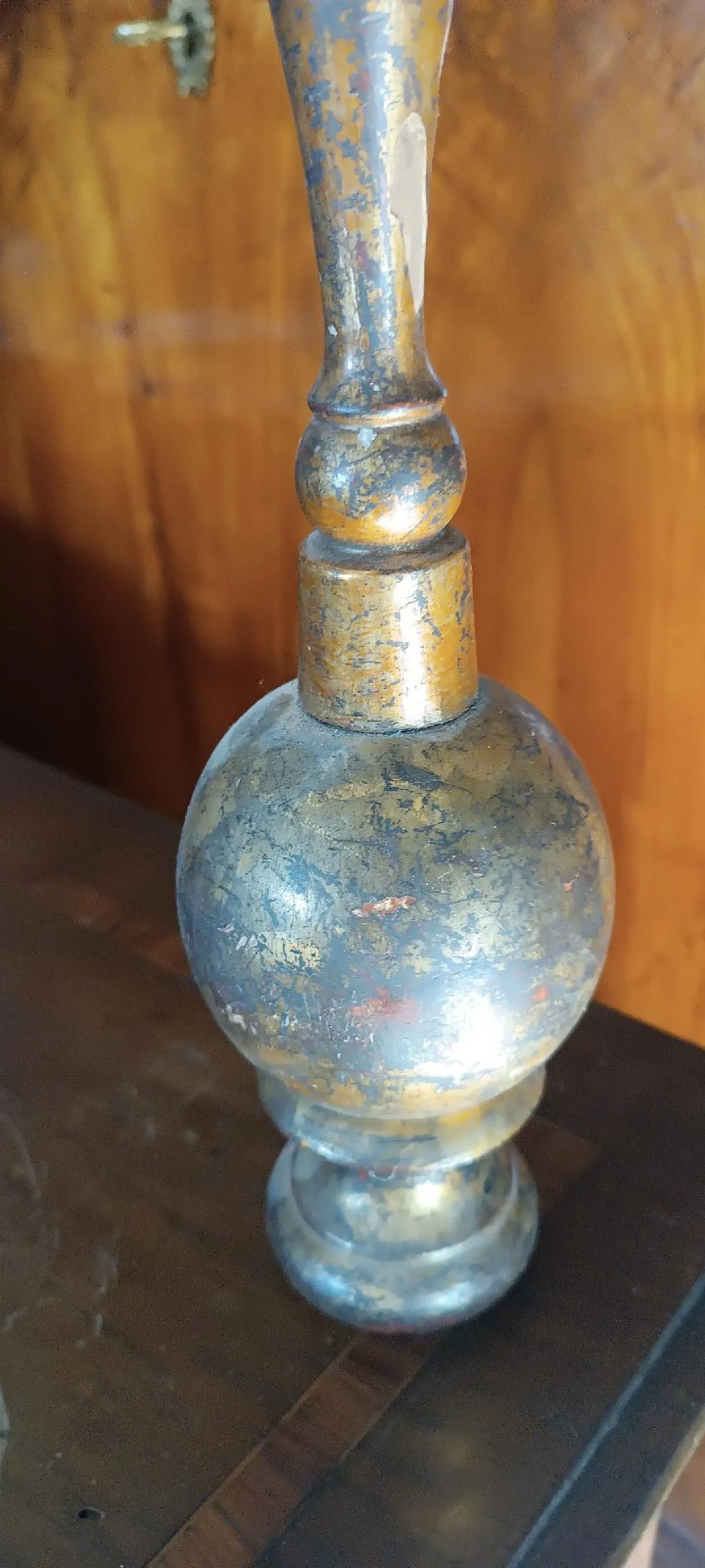 Gilded turned wooden processional cross in Mecca, 17th century 8