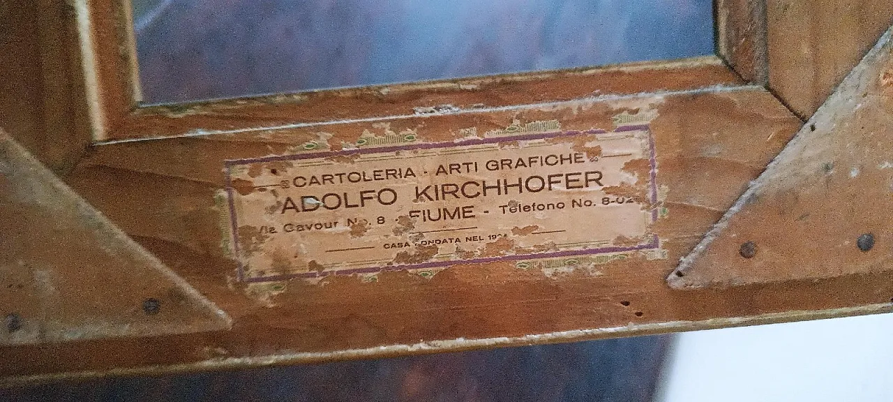 Gold frame in wood and tablet, early 20th century 5