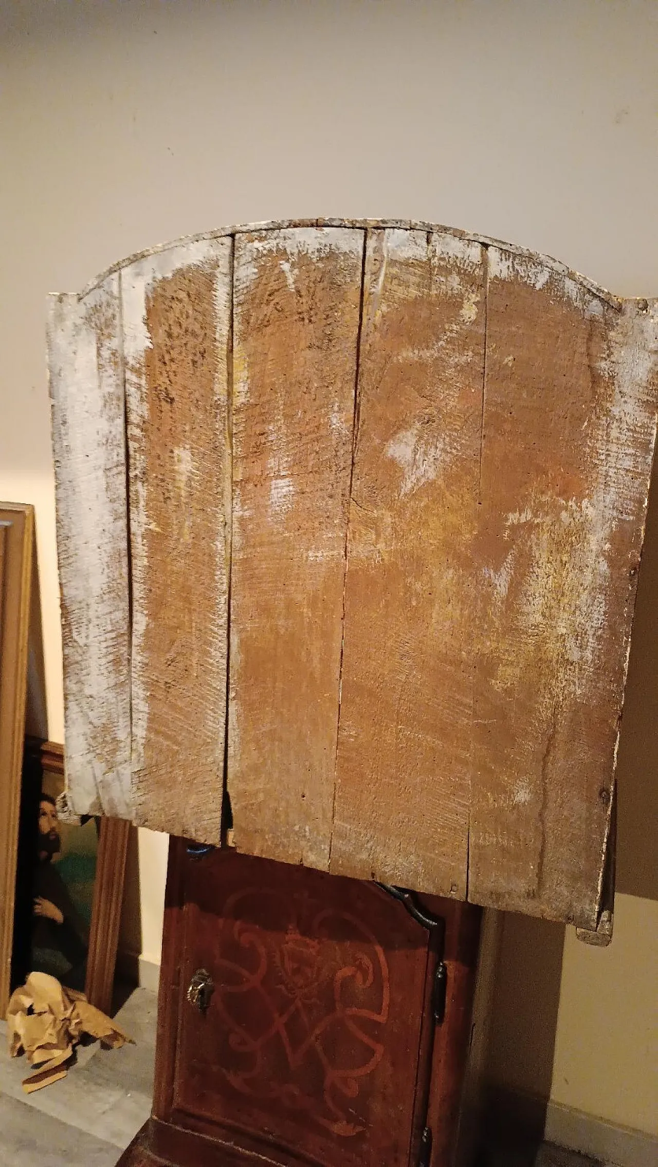 Vetrina in legno laccato e dorato, '800 10