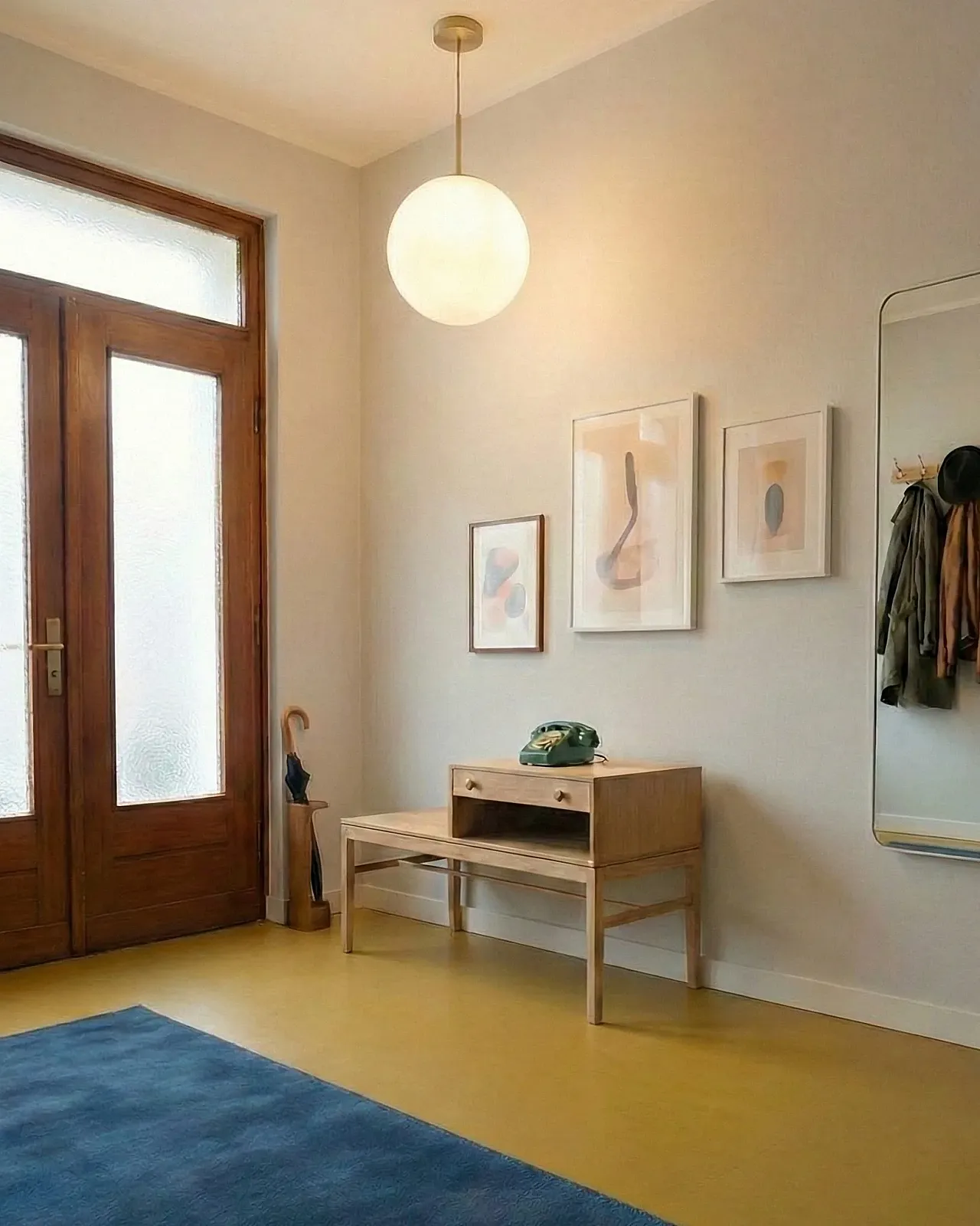 Telephone Bench Casino by Engström Myrstrand Swedish oak, 60s 2