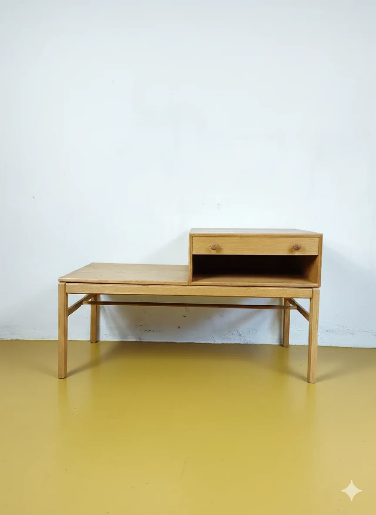 Telephone Bench Casino by Engström Myrstrand Swedish oak, 60s 5