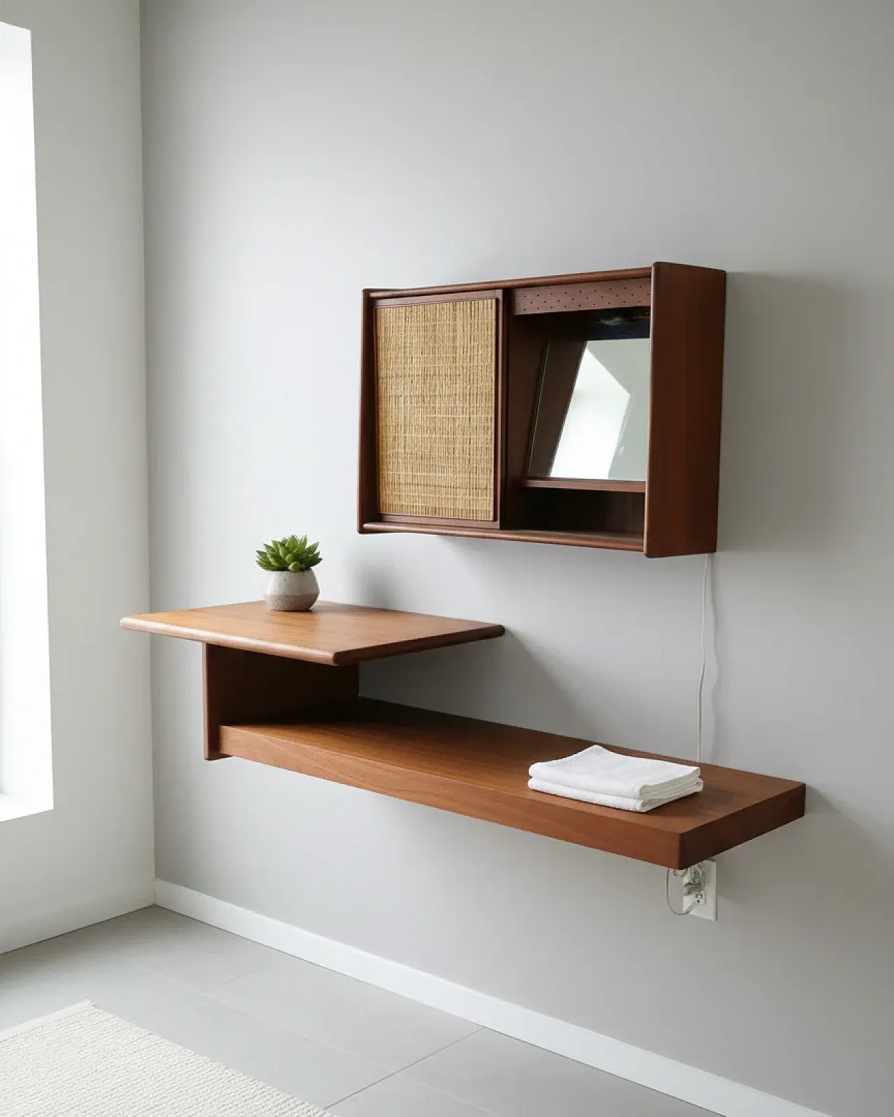 Specchio di Arne Wahl Iversen danese, anni '50 6