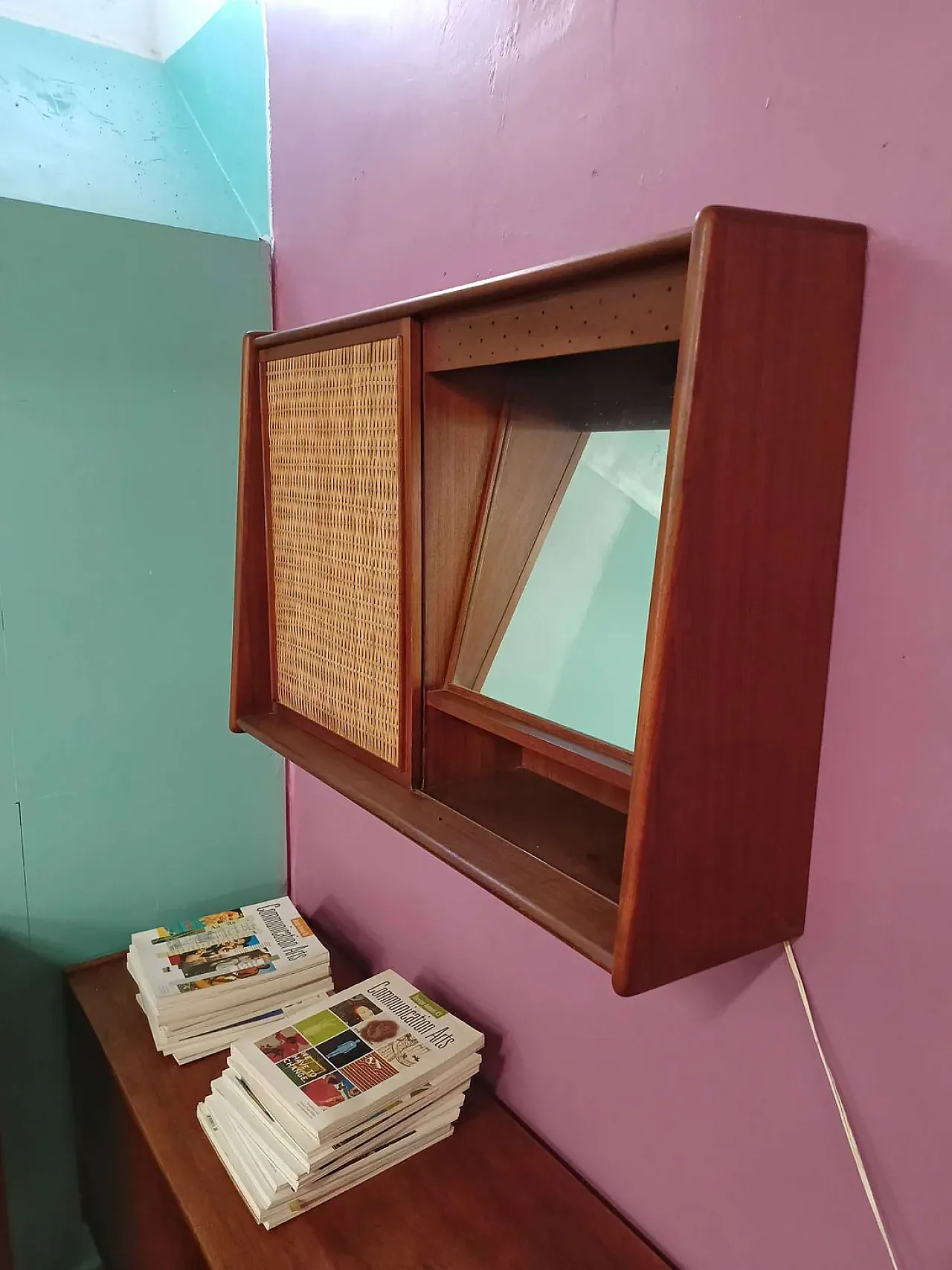 Specchio di Arne Wahl Iversen danese, anni '50 8