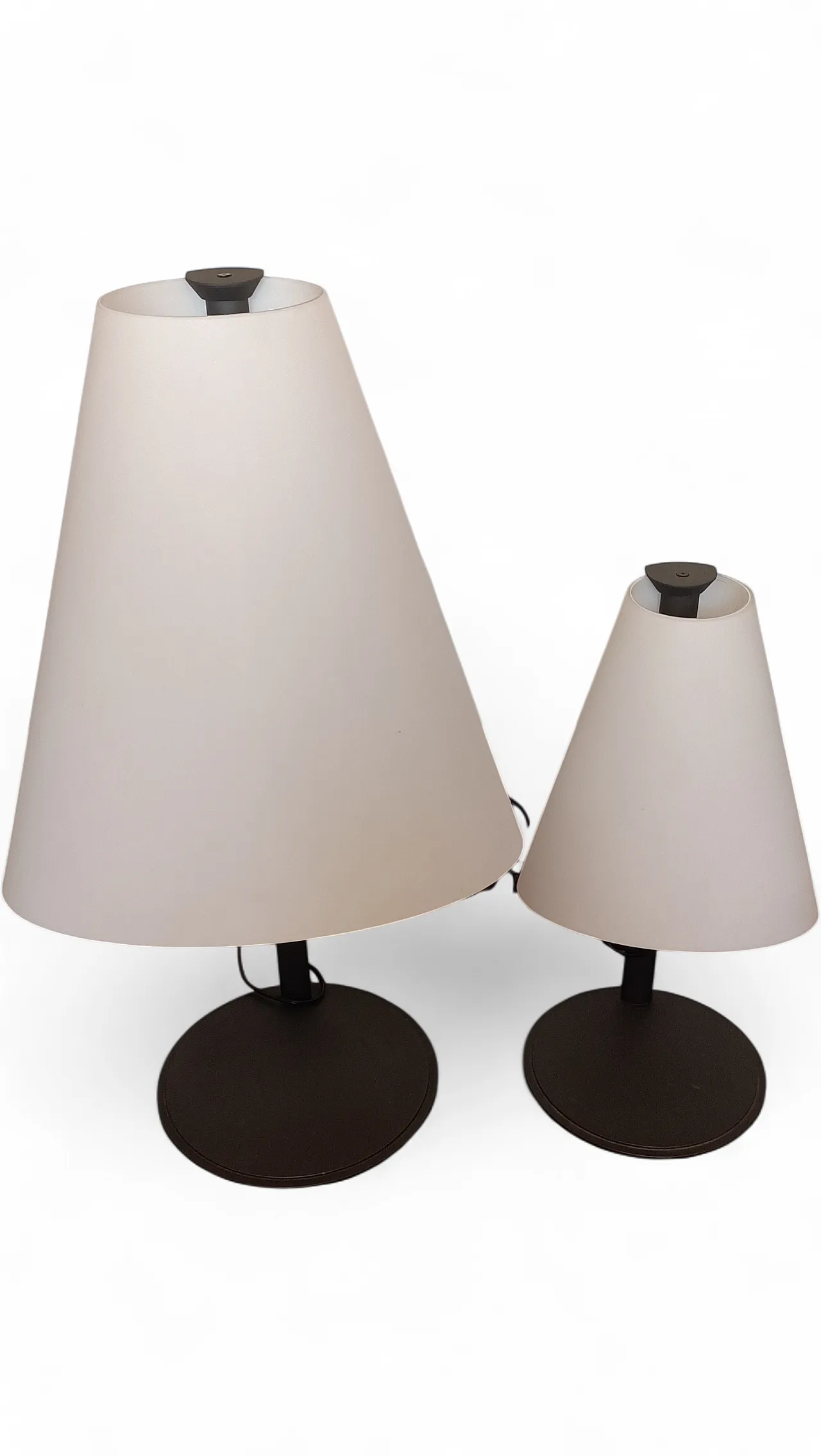 Pair of Micene T46 and T68 table lamps by Renato Toso for Leucos, 80s 13