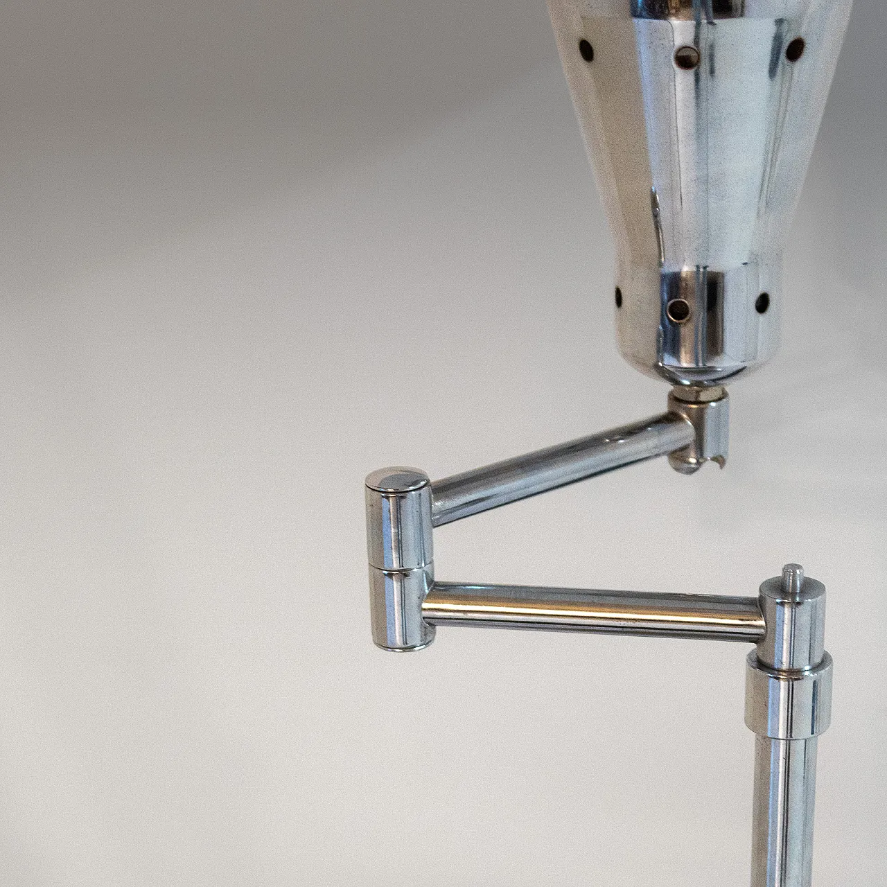 Bauhaus lamp with adjustable lampshade, Italy, 1950s 13