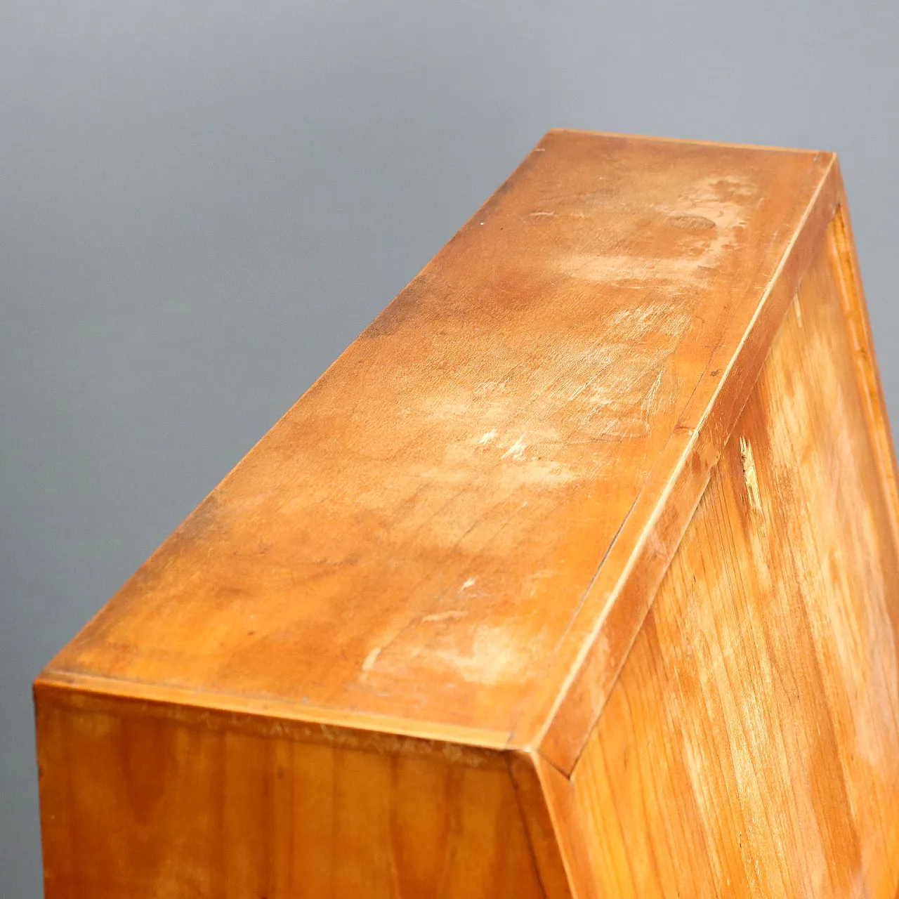 Wooden cabinet with flap door, 20th century 4