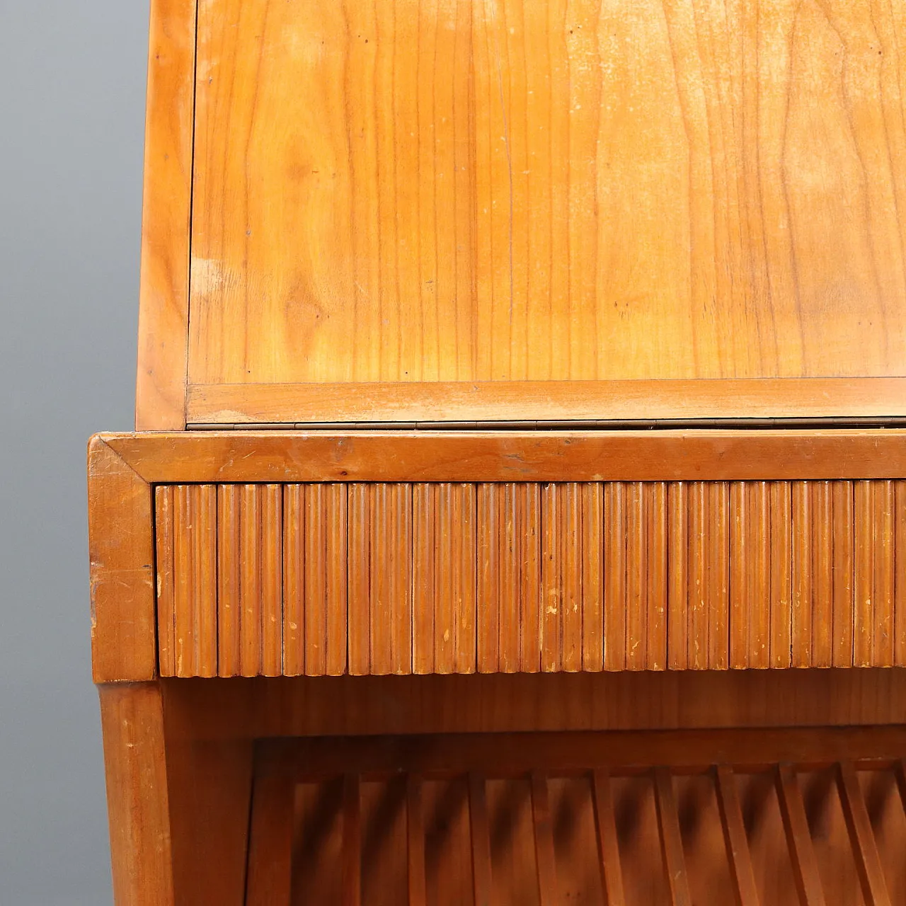 Wooden cabinet with flap door, 20th century 8