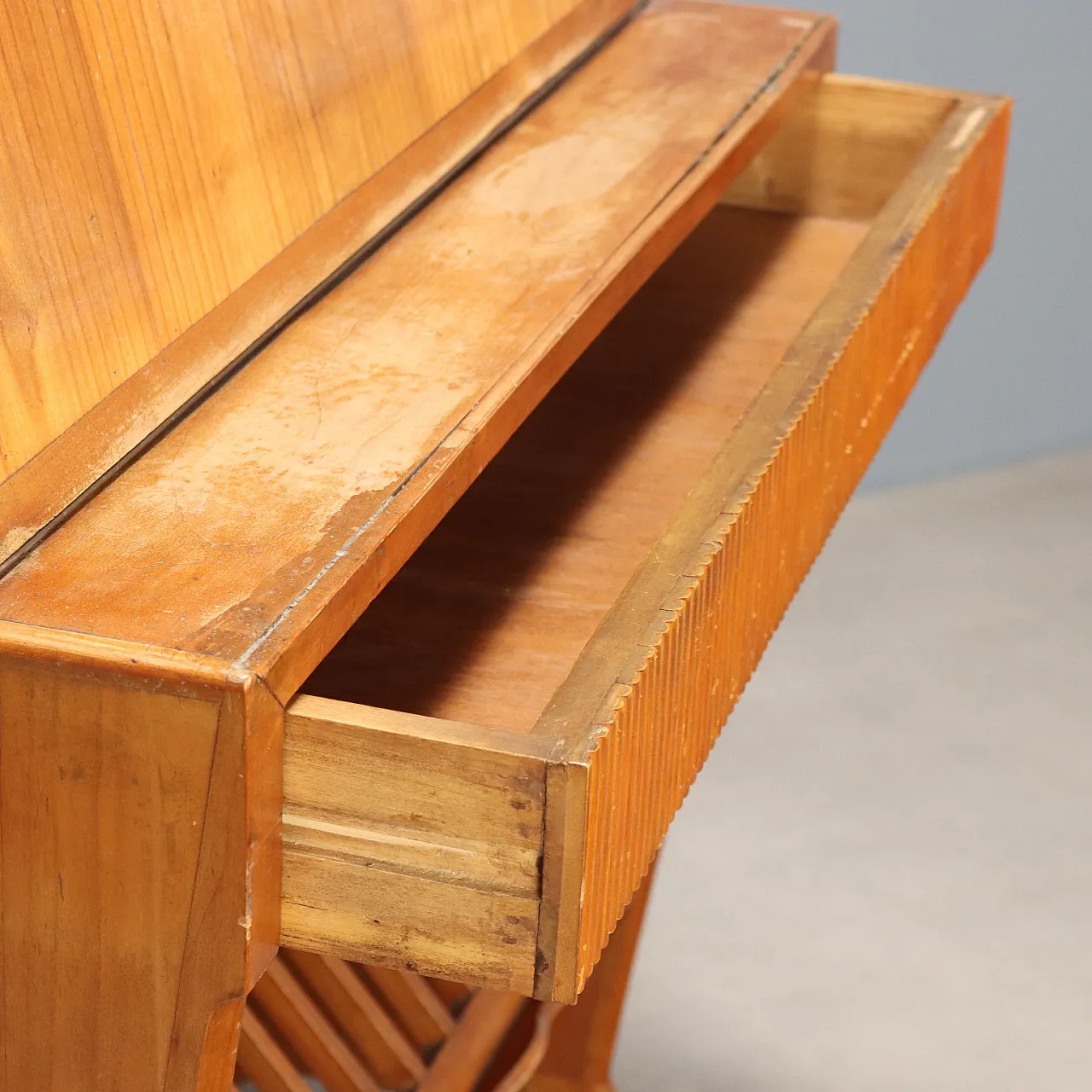 Wooden cabinet with flap door, 20th century 9