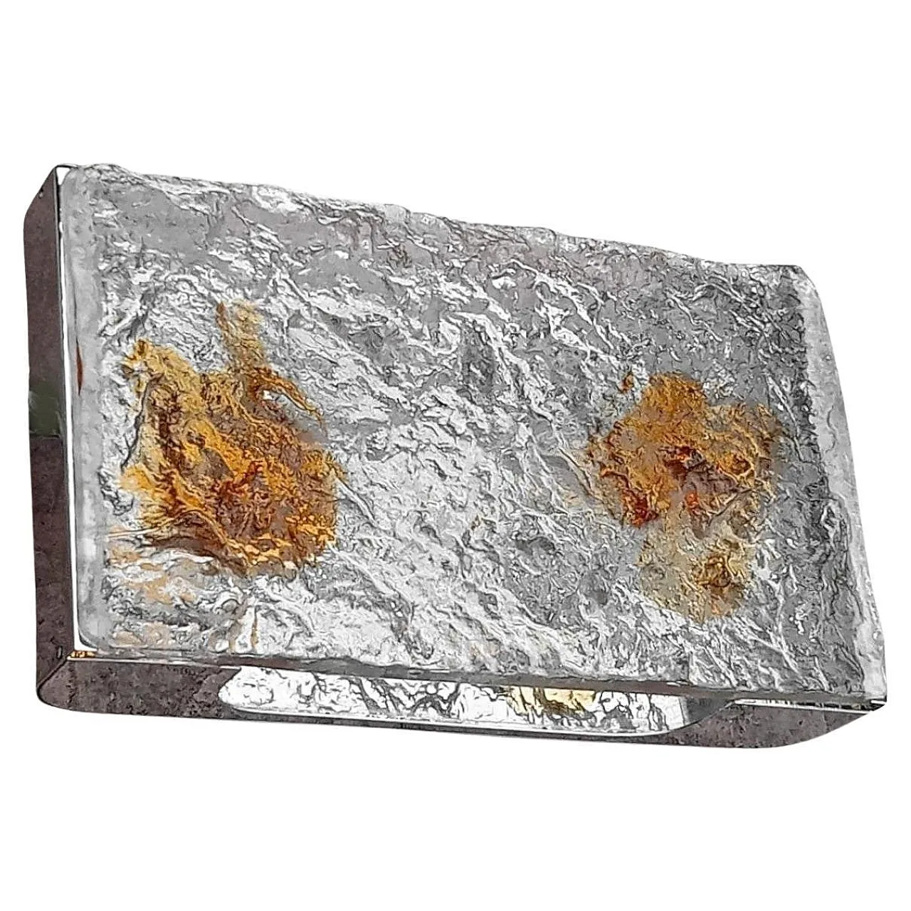 Stone etched glass lamp by Venini, 1970s 1