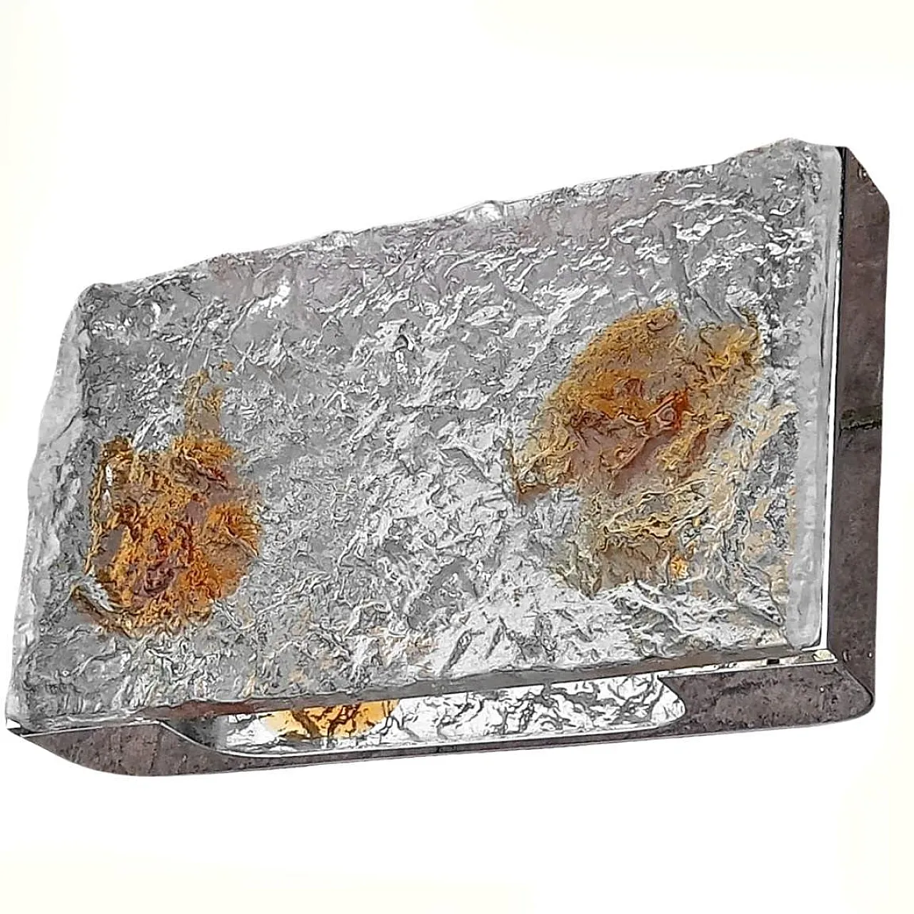 Stone etched glass lamp by Venini, 1970s 5