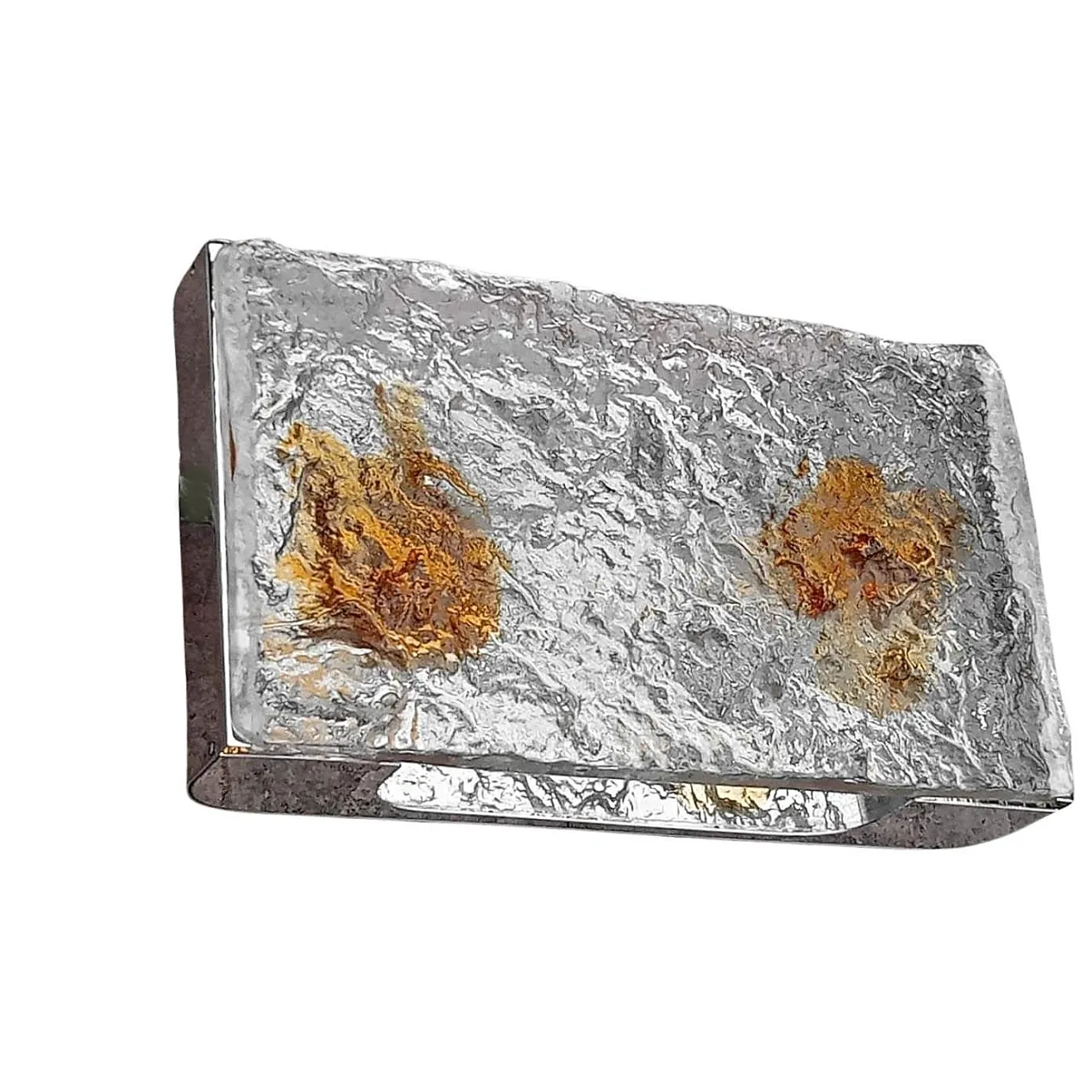 Stone etched glass lamp by Venini, 1970s 6