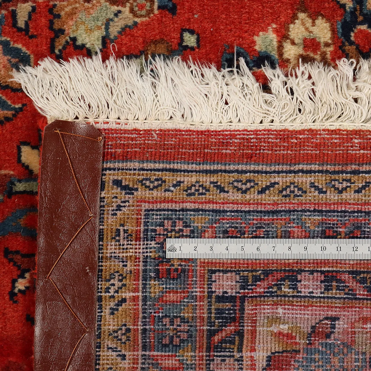 Tappeto Saruk in cotone e lana, nodo grosso, realizzato a mano, '900 7