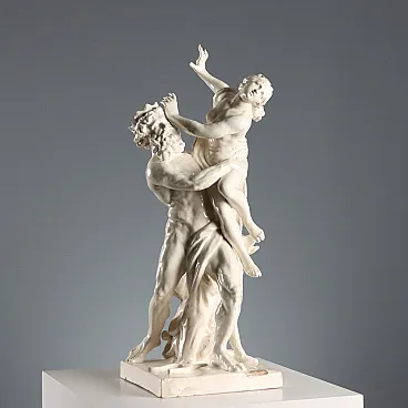 Il Ratto di Proserpina, scultura in terracotta invetriata, '800