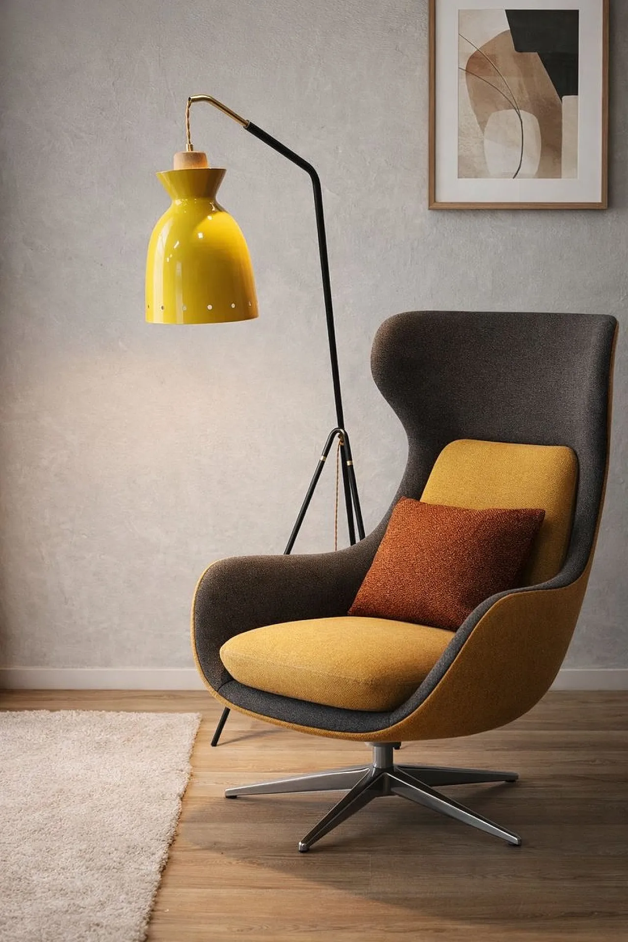 Mid-Century floor lamp, 1960s 1