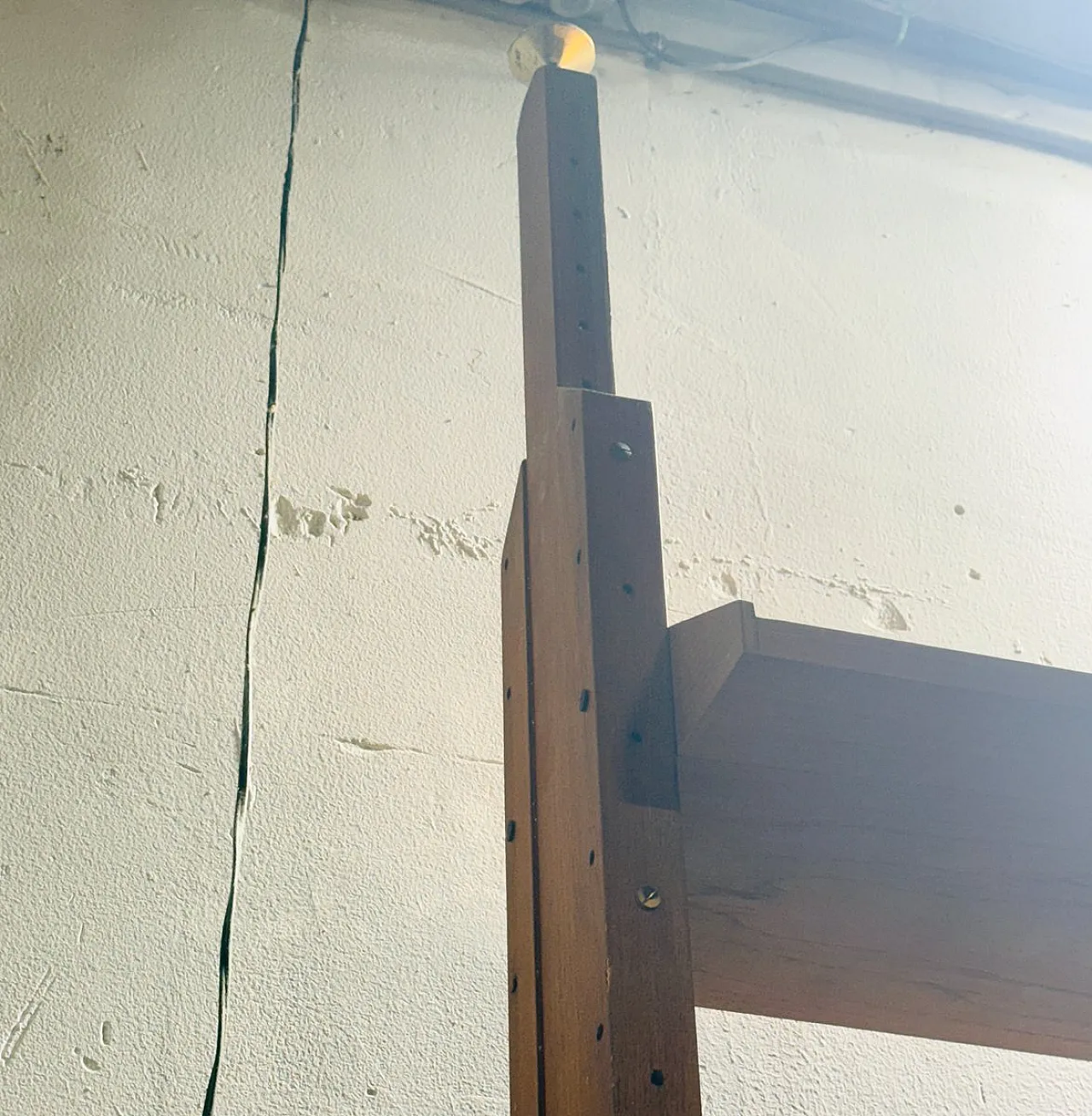 Modular wooden bookcase, Italy, 1960s 9