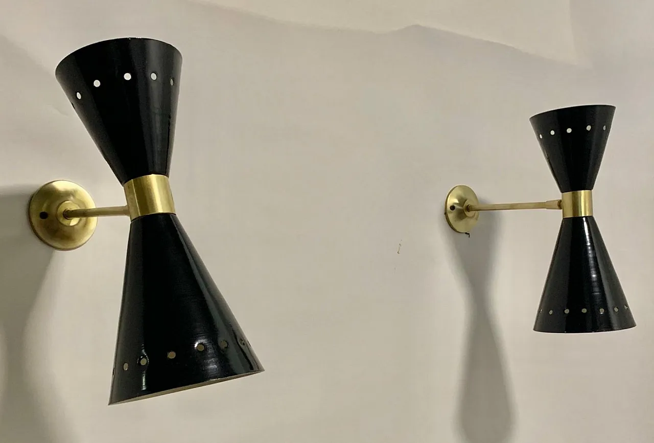 Diablo wall lamp by Stilnovo, 1950s 1