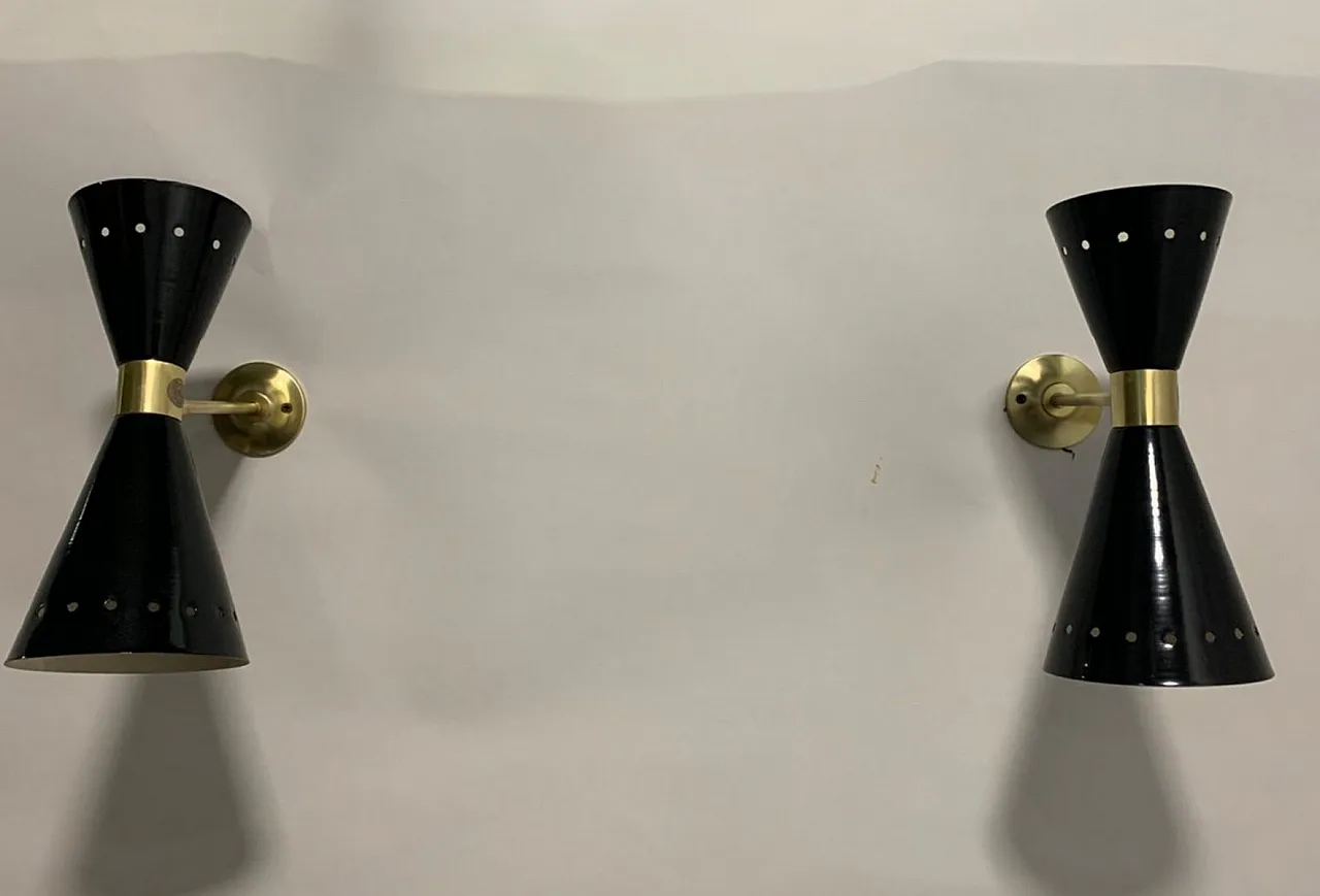 Diablo wall lamp by Stilnovo, 1950s 5