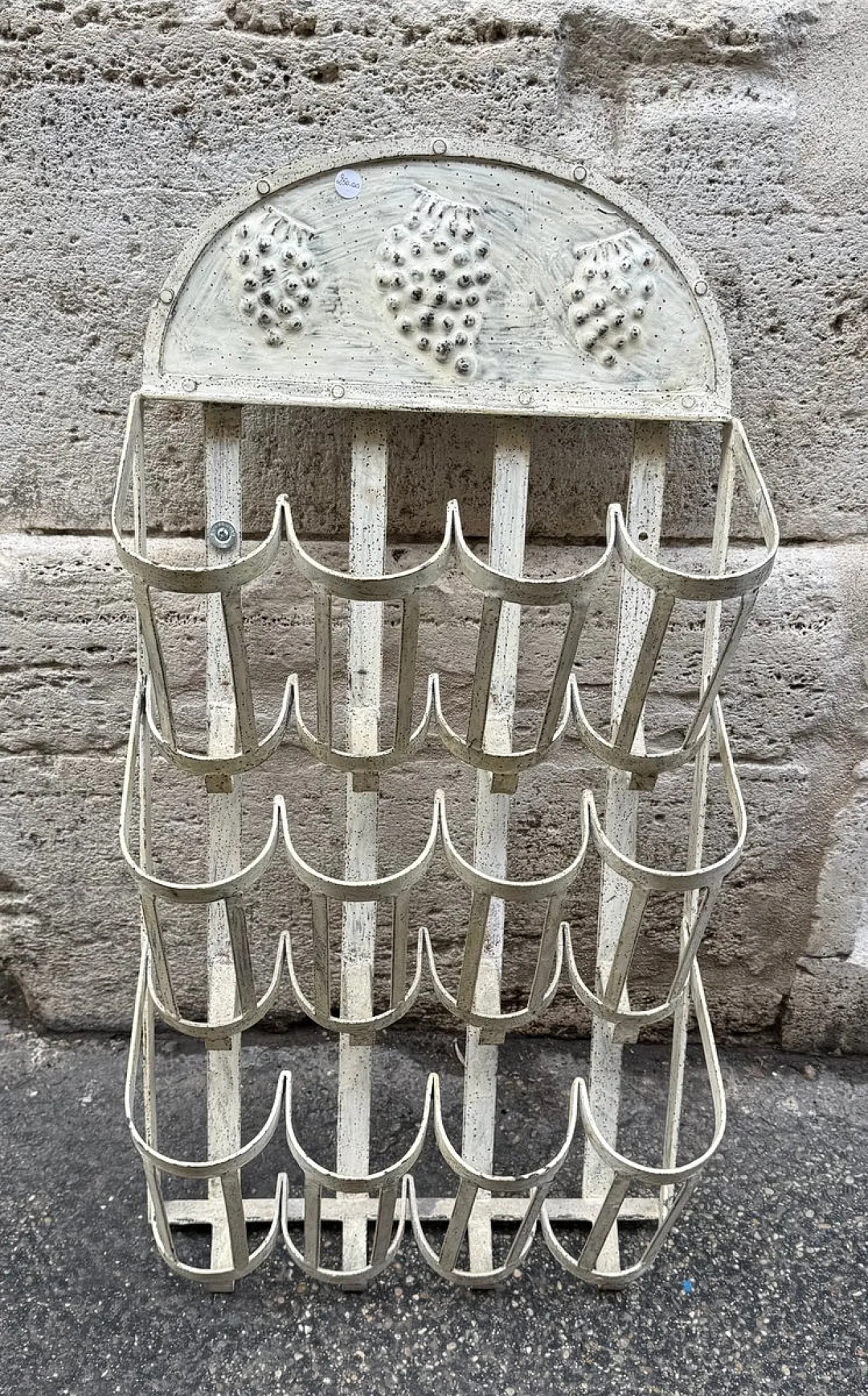 Vintage metal bottle holder, France, 1930s 1