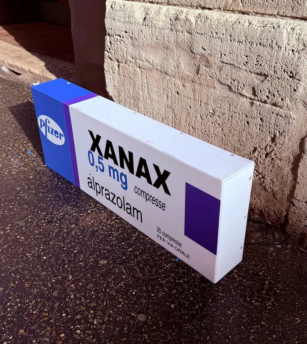 Vintage Xanax sign, 1980s 3