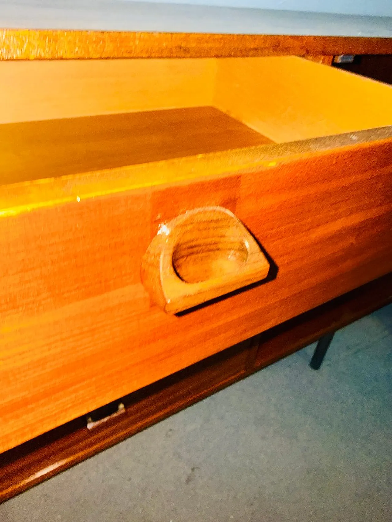 Sideboard in beech and teak, Italy, 1960s 6