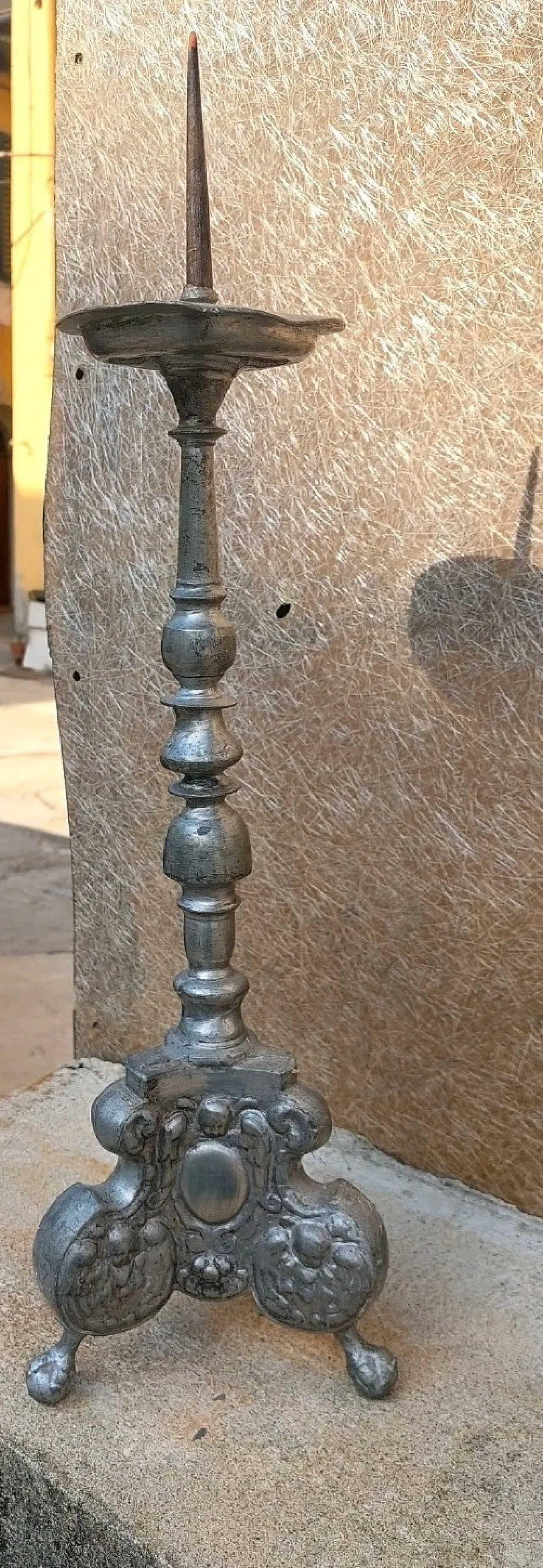 Candeliere in peltro Luigi XIV, '700 7