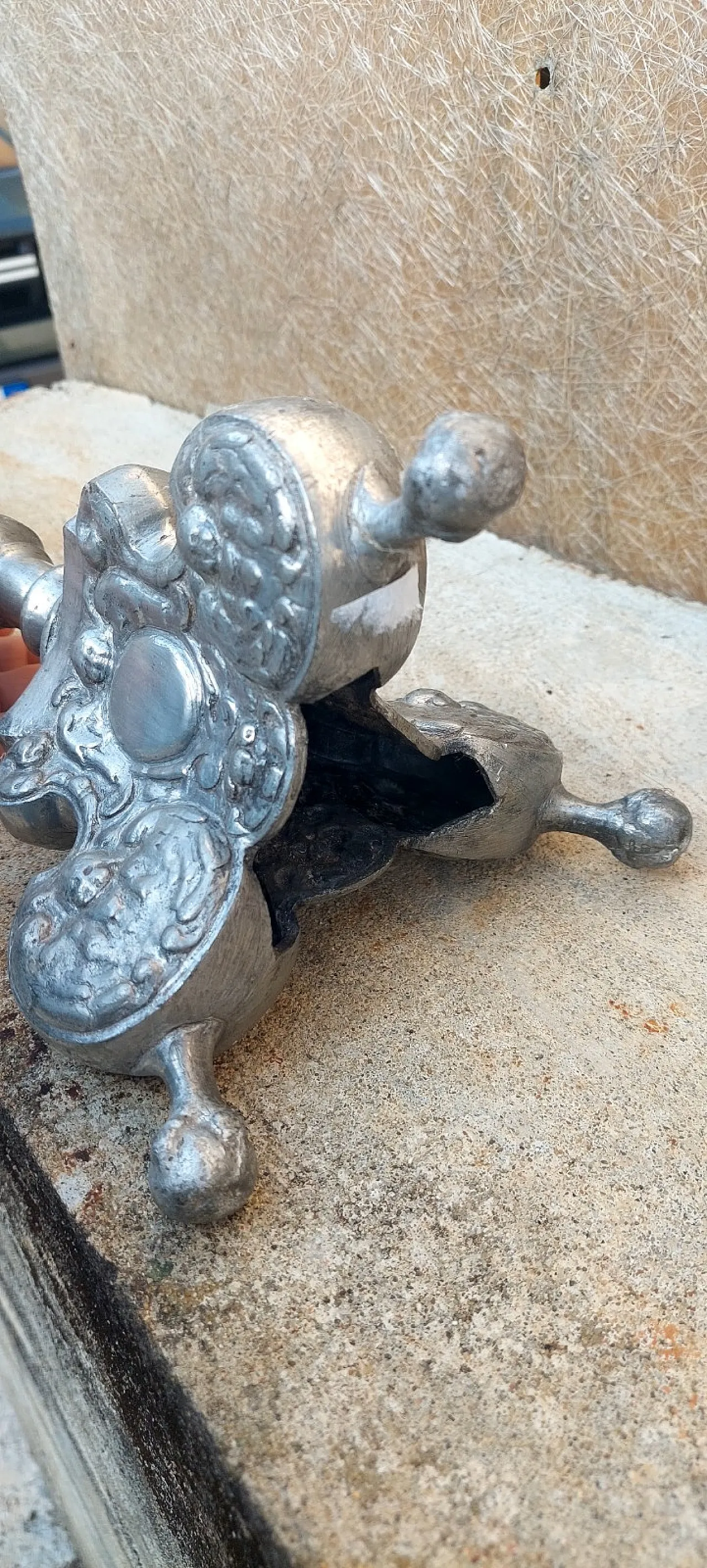 Candeliere in peltro Luigi XIV, '700 10