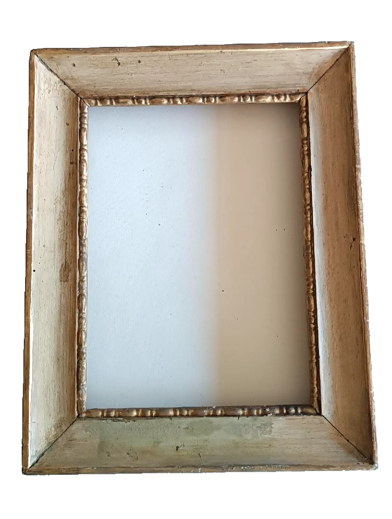 Empire frame in lacquered and gilded wood, early 19th century 1