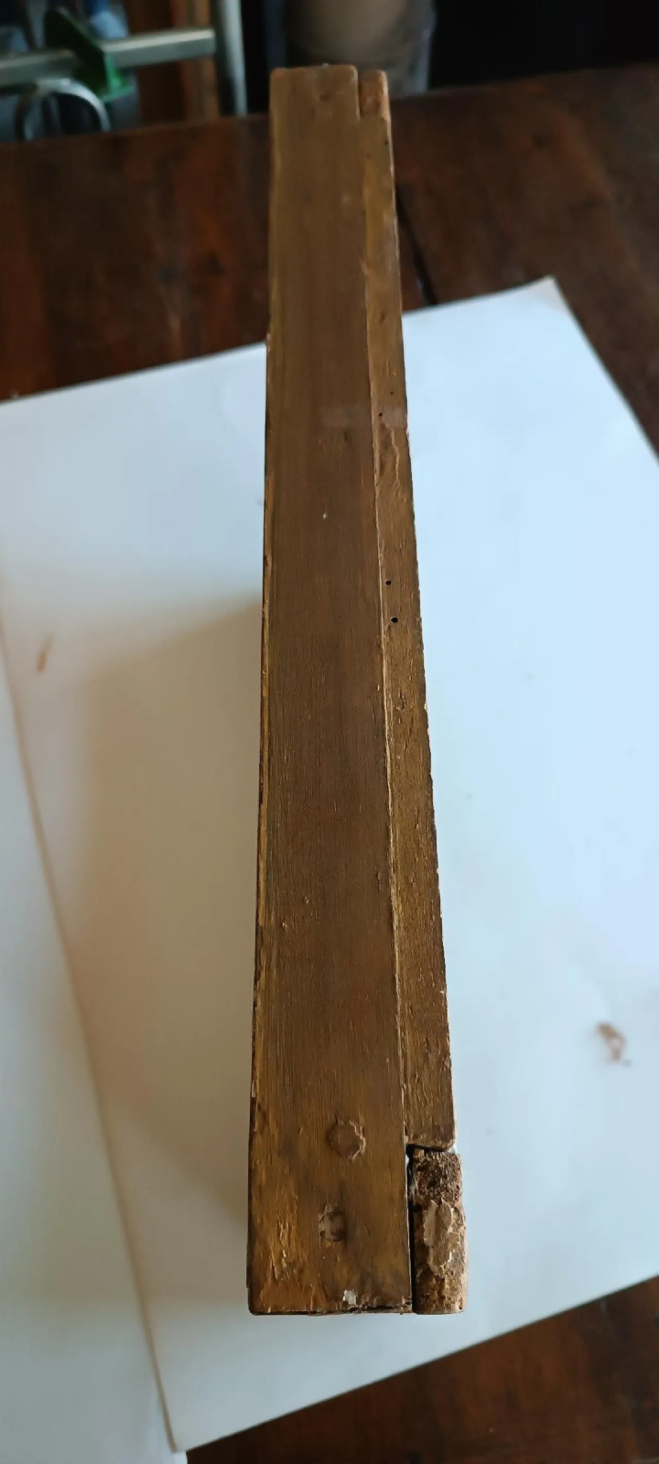 Empire frame in lacquered and gilded wood, early 19th century 8