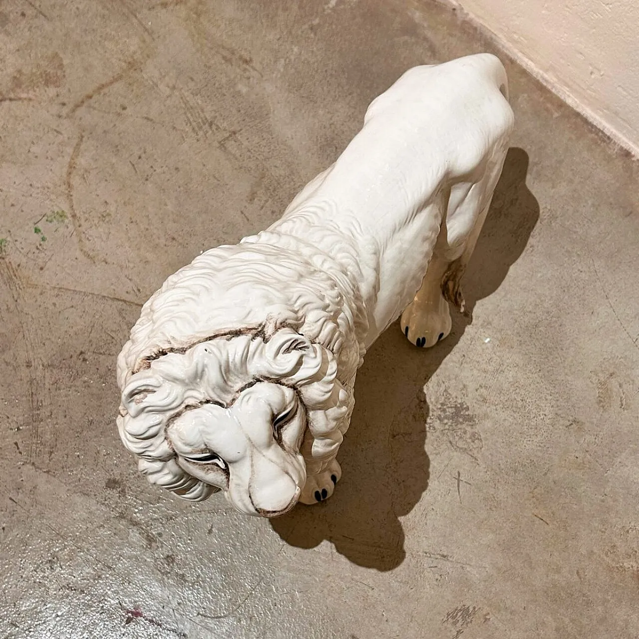 Ceramic roaring lion by Giovanni Ronzan, 1950s 3