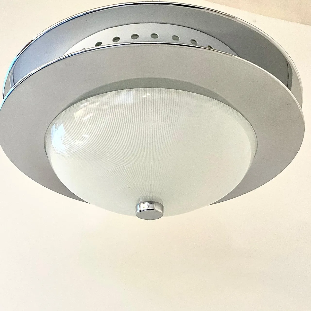 Space Age chandelier in Crystal and Glass, attributed to Tobia Scarpa 11