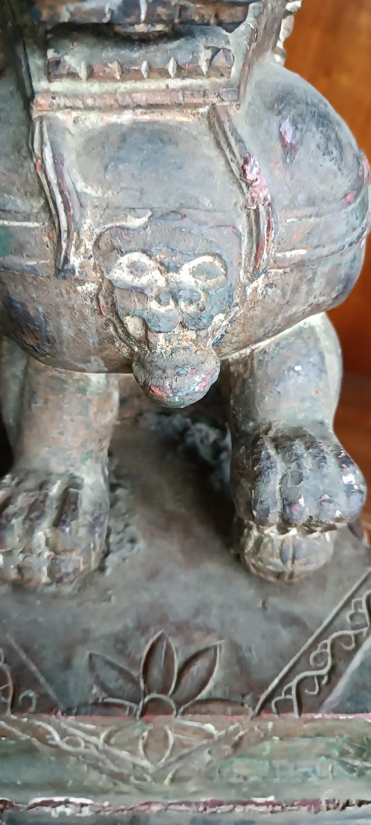 Cane di PHO in legno laccato, primo '900 6