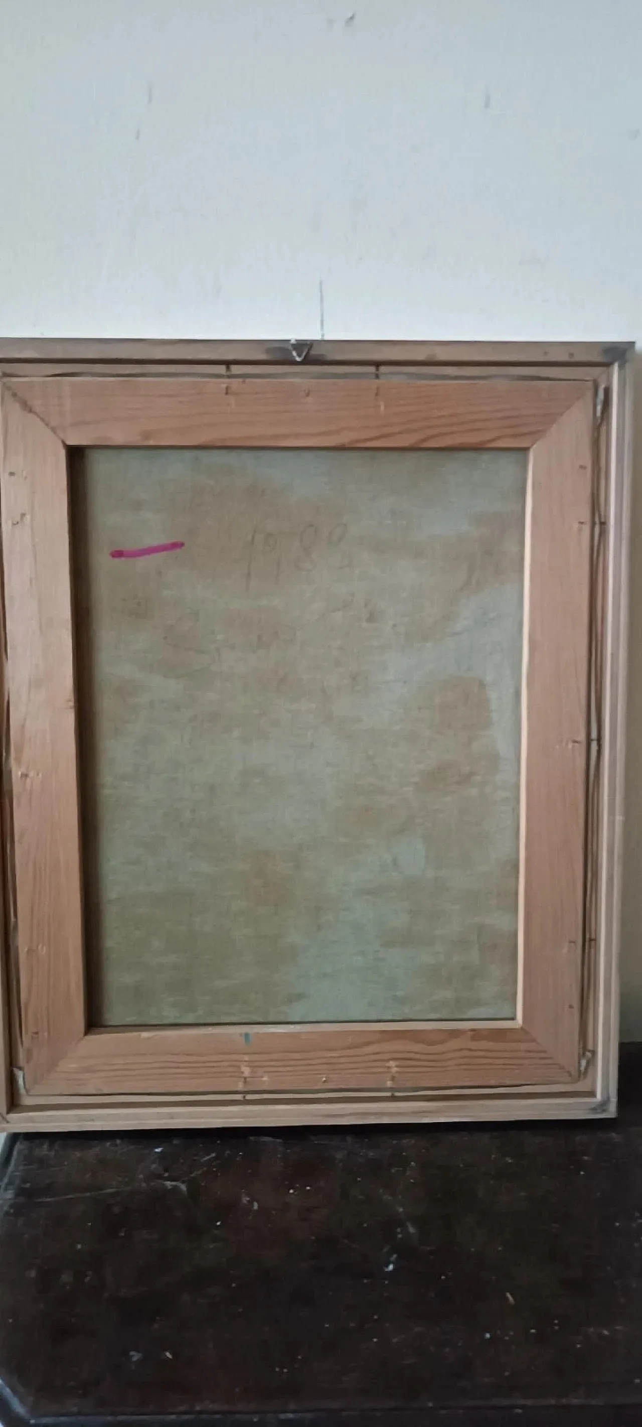 Pittura astratta, olio su tela di Simone Ciani, anni '80 9