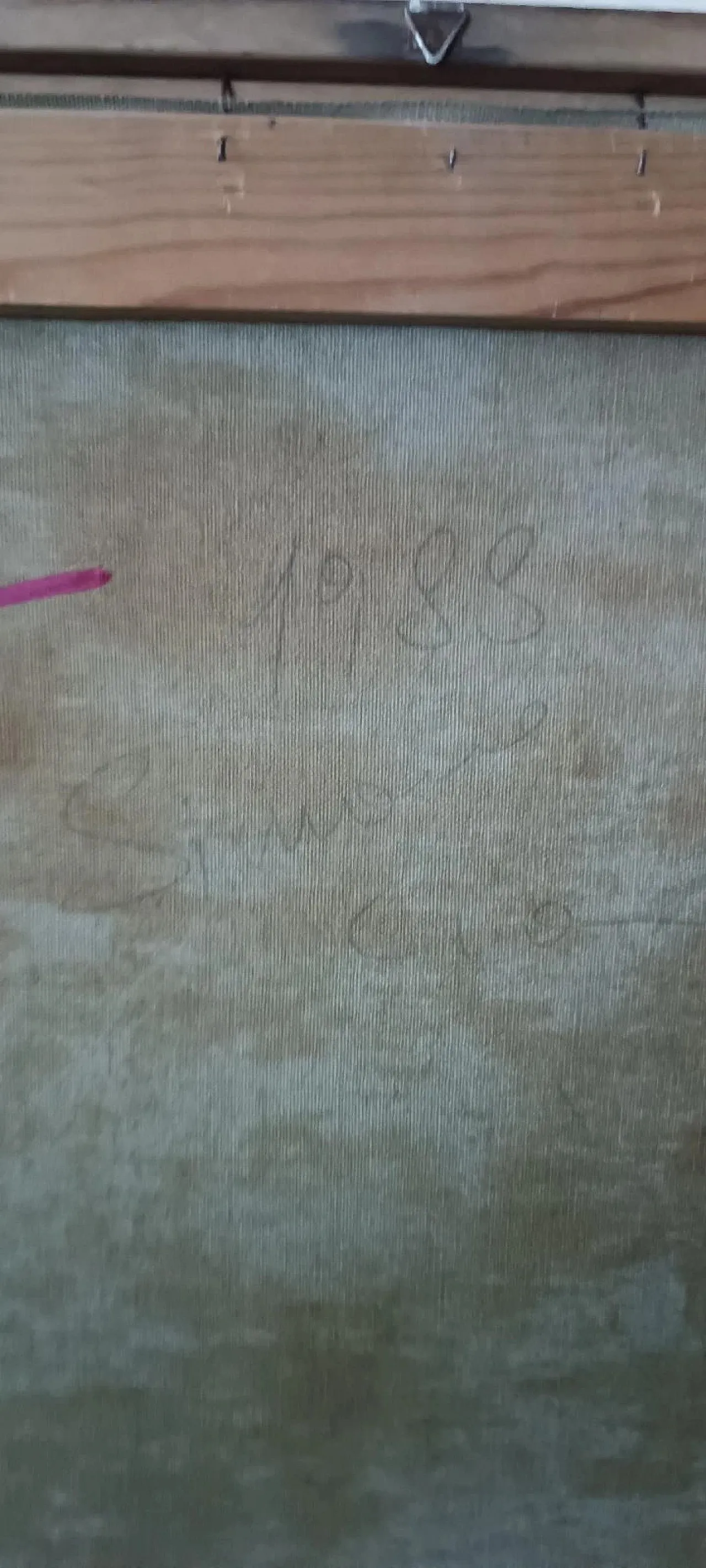 Pittura astratta, olio su tela di Simone Ciani, anni '80 10