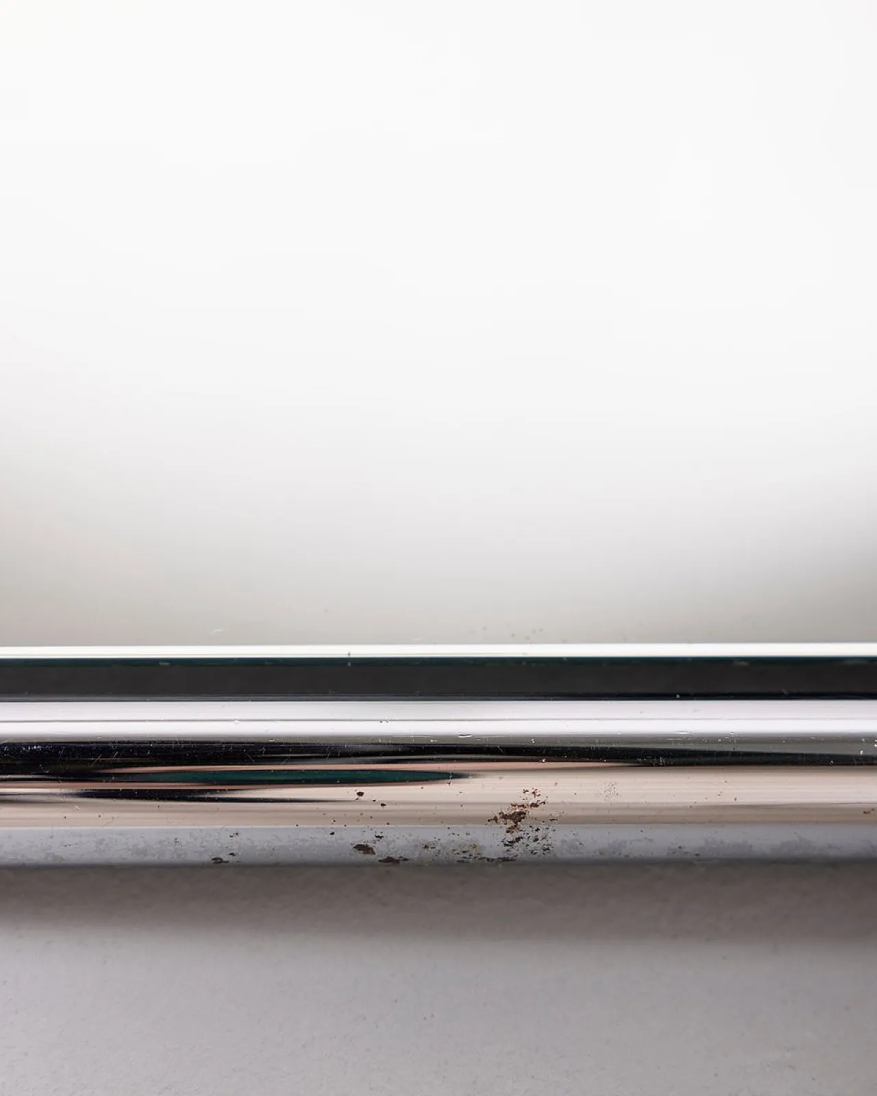 Specchio da parete in metallo cromato, anni '70 6