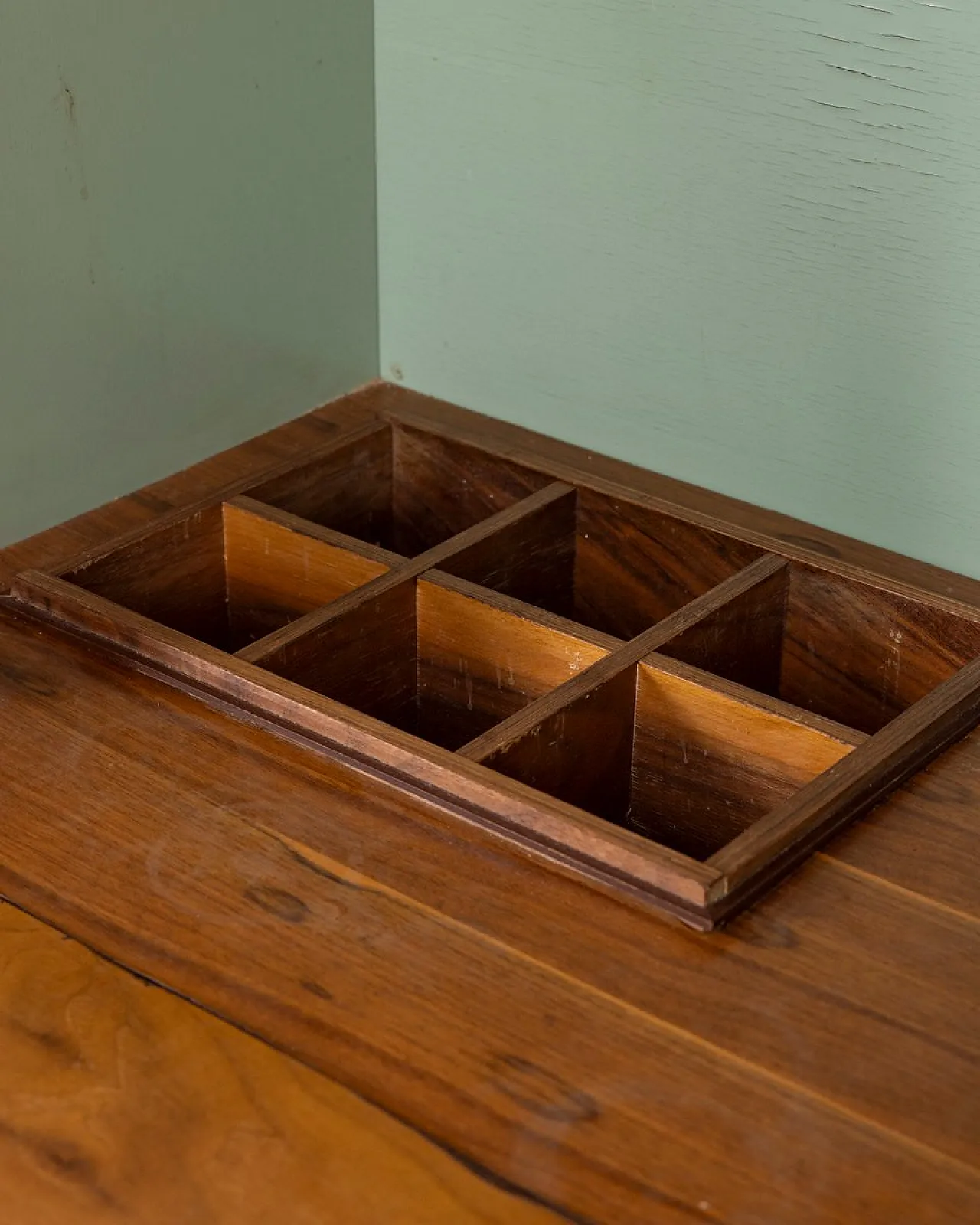 Credenza in legno con scomparto bar, anni '60 5