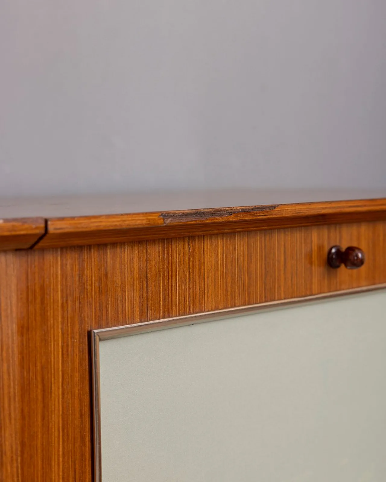 Credenza in legno con scomparto bar, anni '60 7